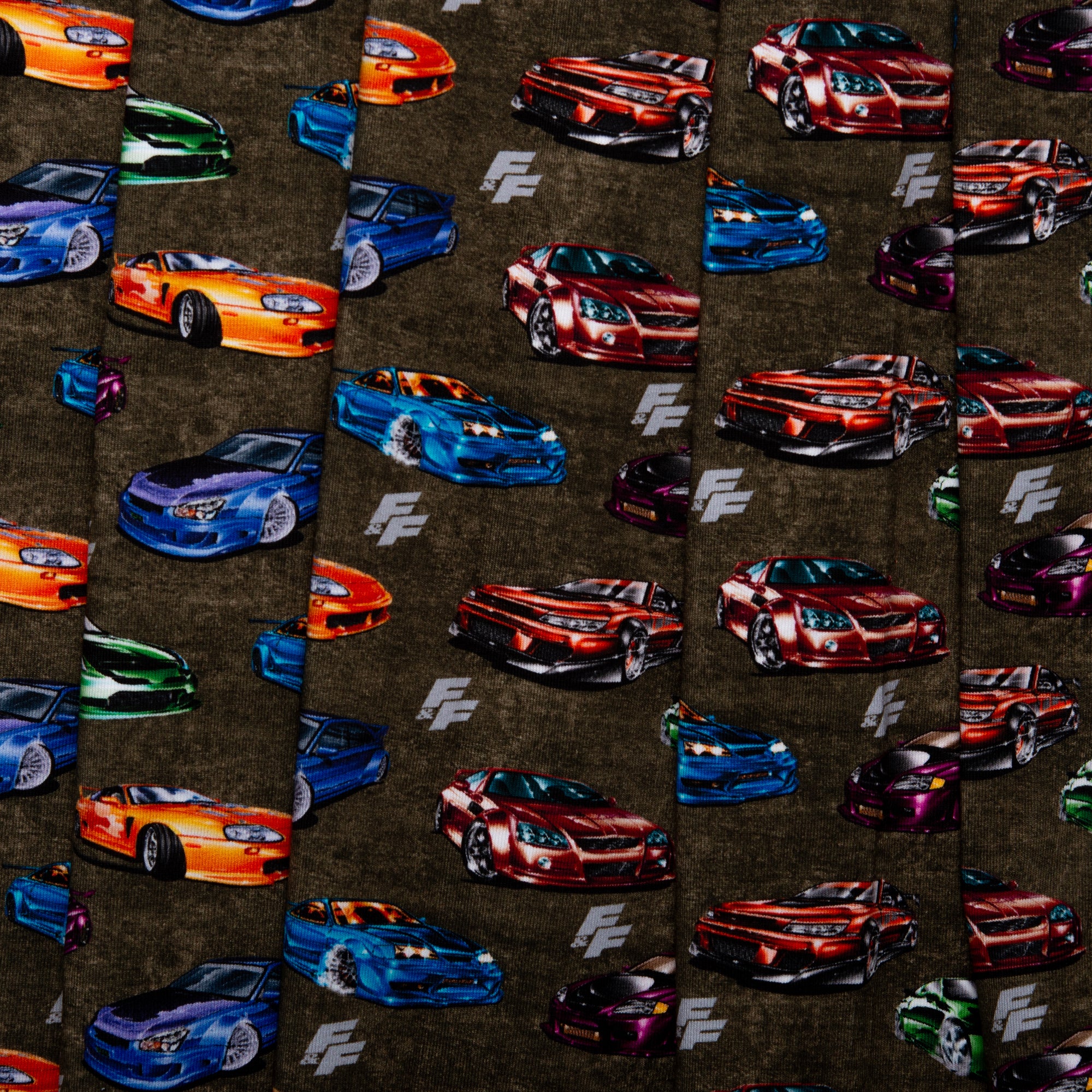 Printed Knit - FAST AND FURIOUS - Sport cars - Brown - Image 4