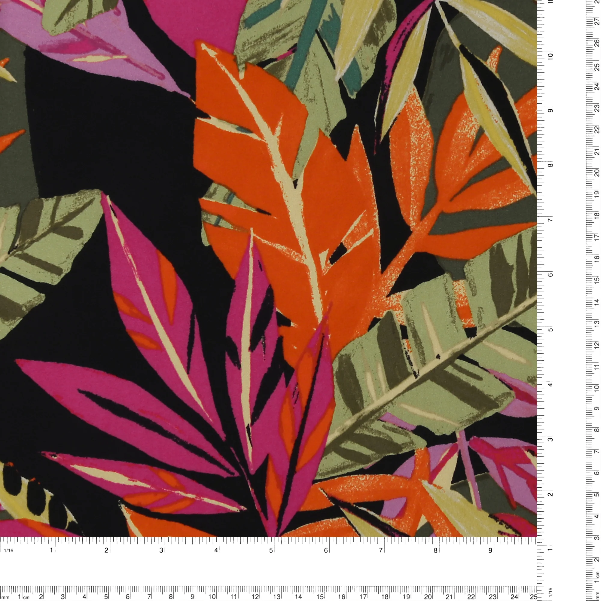 Printed Knit - HAYLEY - 013 - Black & Fuschia - Image 3