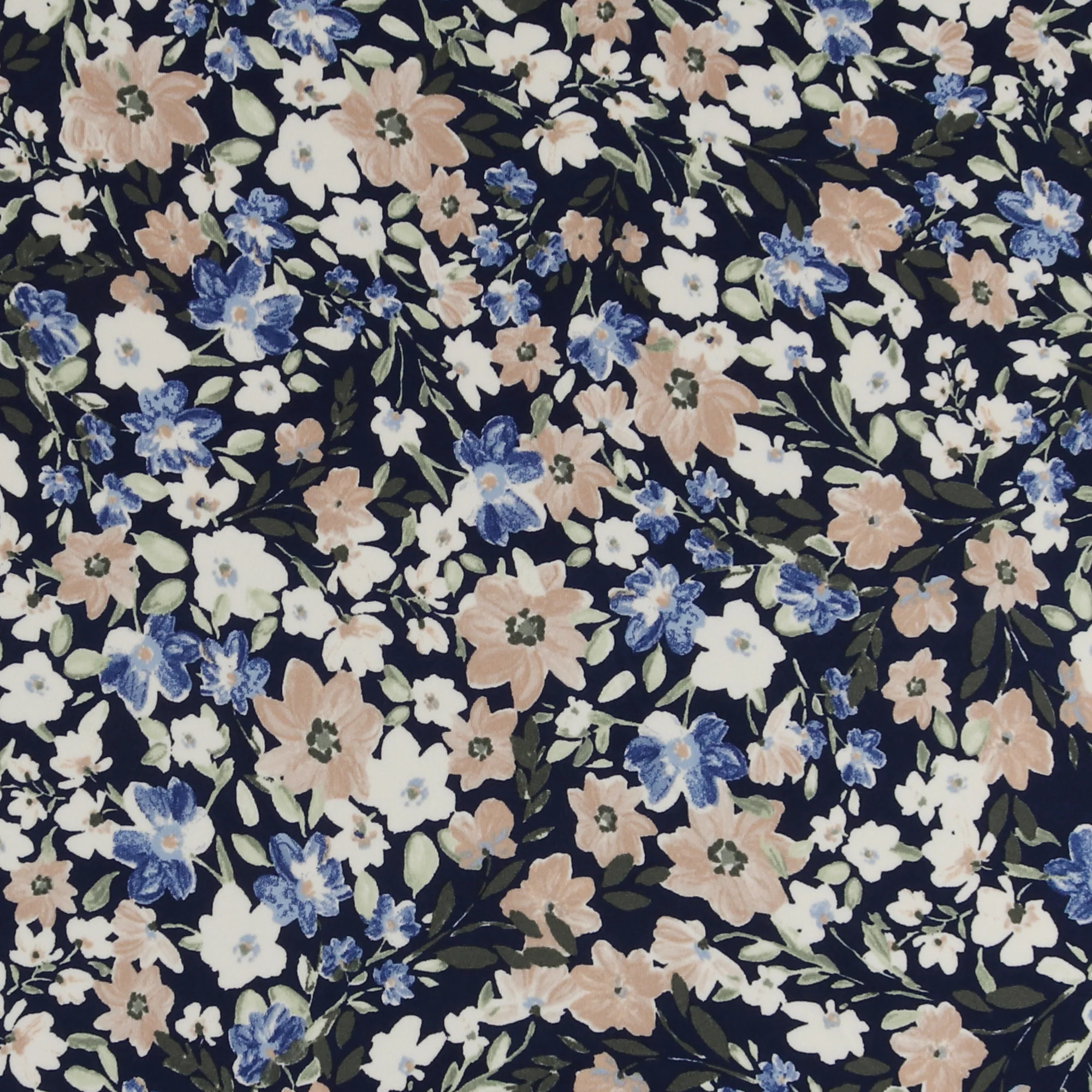 Printed Knit - HAYLEY - 019 - Navy