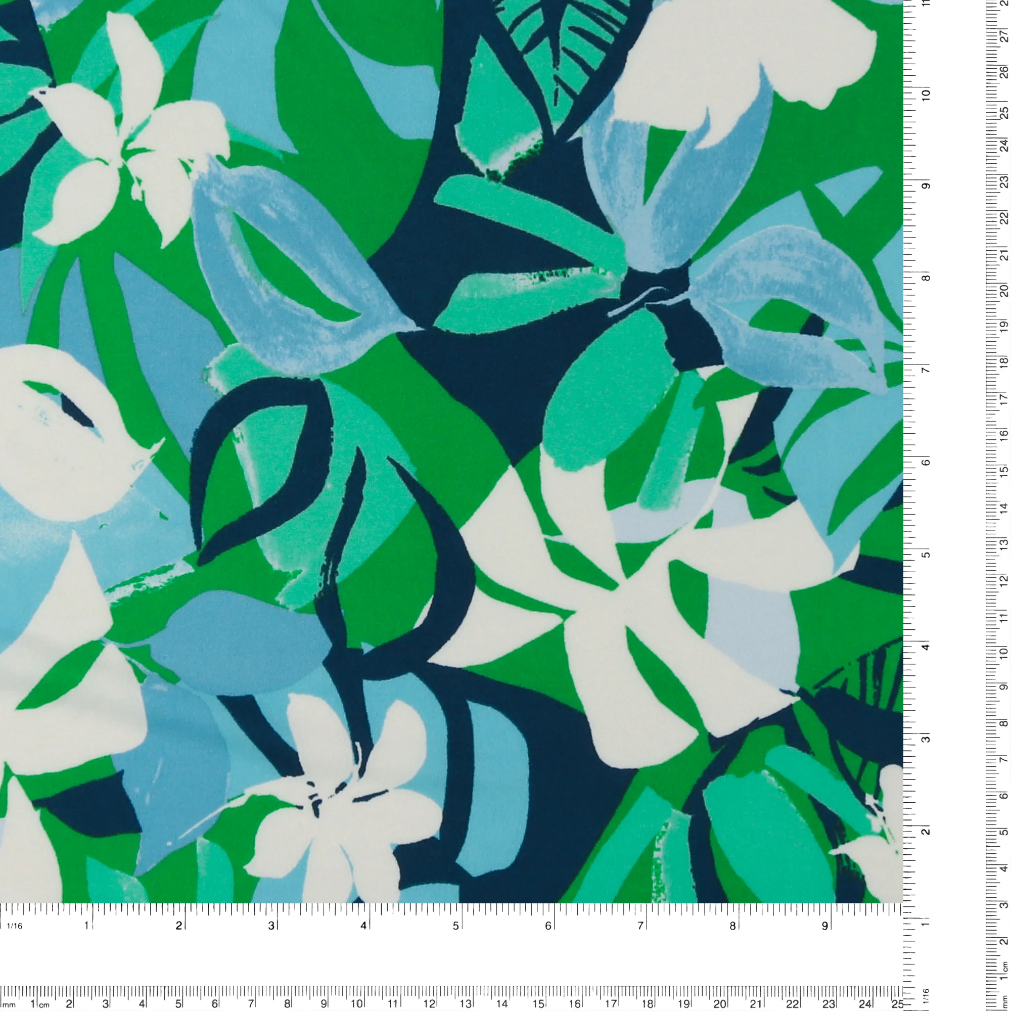 Printed Knit - HAYLEY - 020 - Blue & Green - Image 3