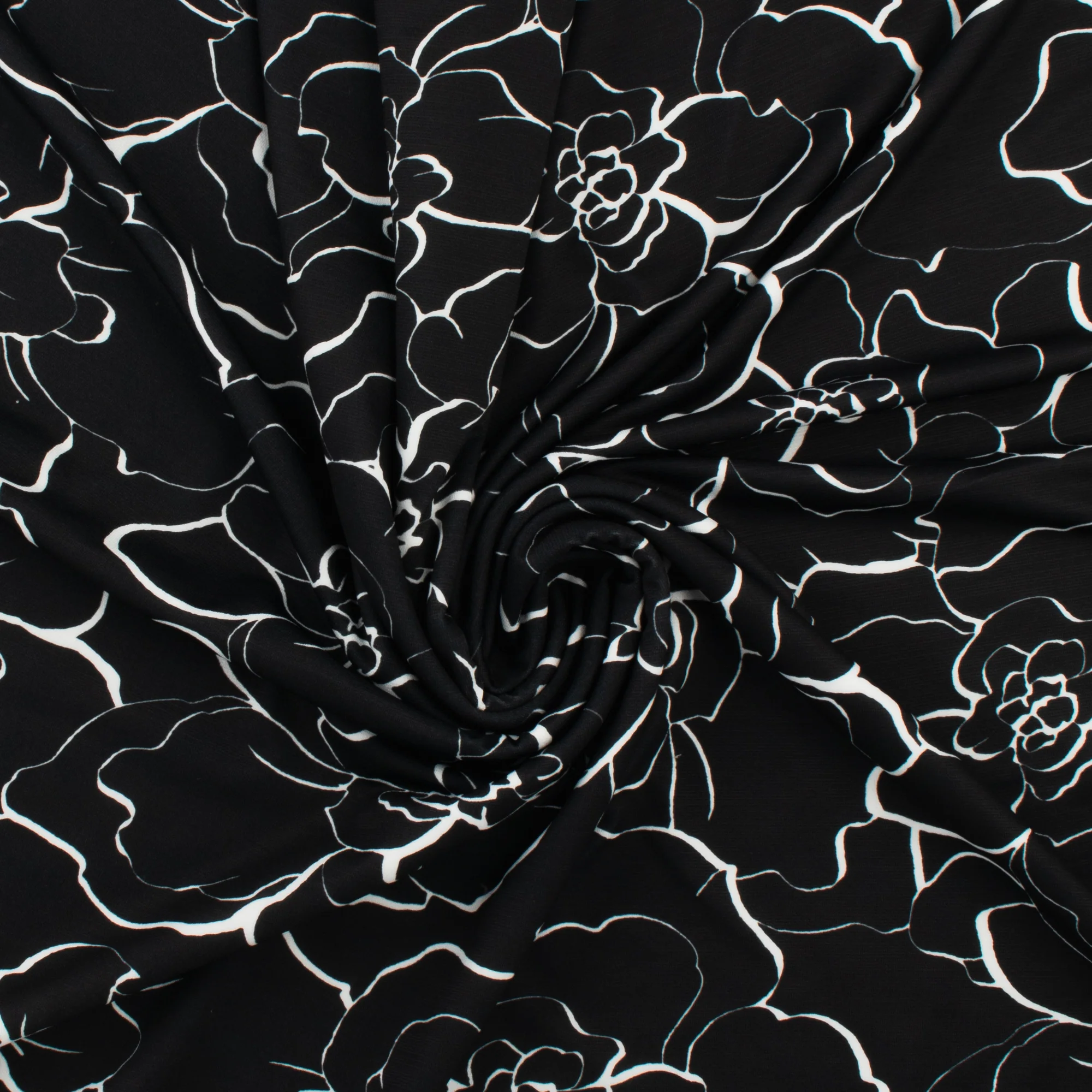 Printed Knit - MUSE - 005 - Black - Image 2