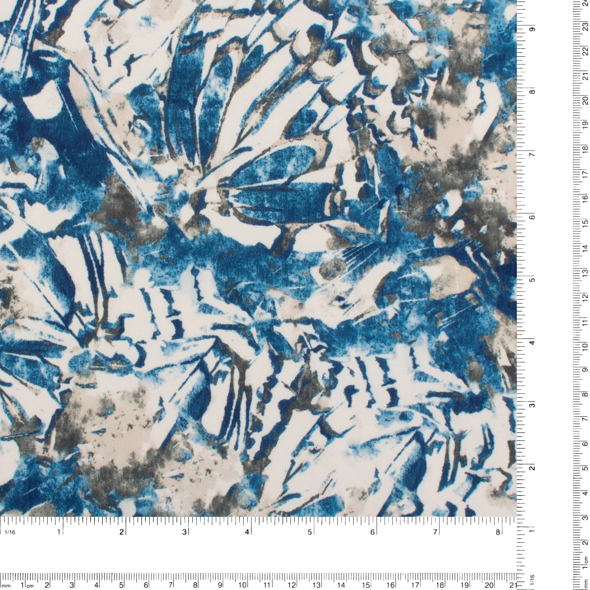 Printed Knit - SAGE - 005 - Denim - Image 3