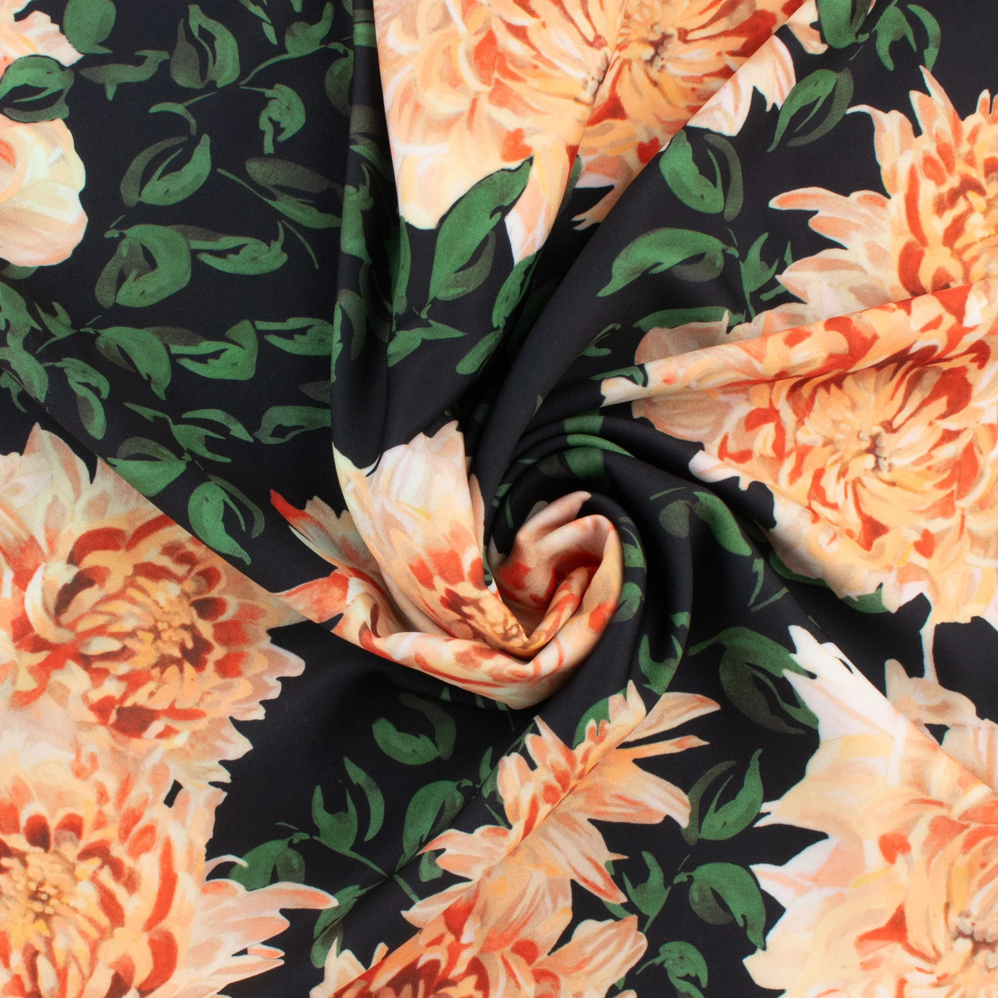 Printed Knit - SAGE - 010 - Black - Image 2