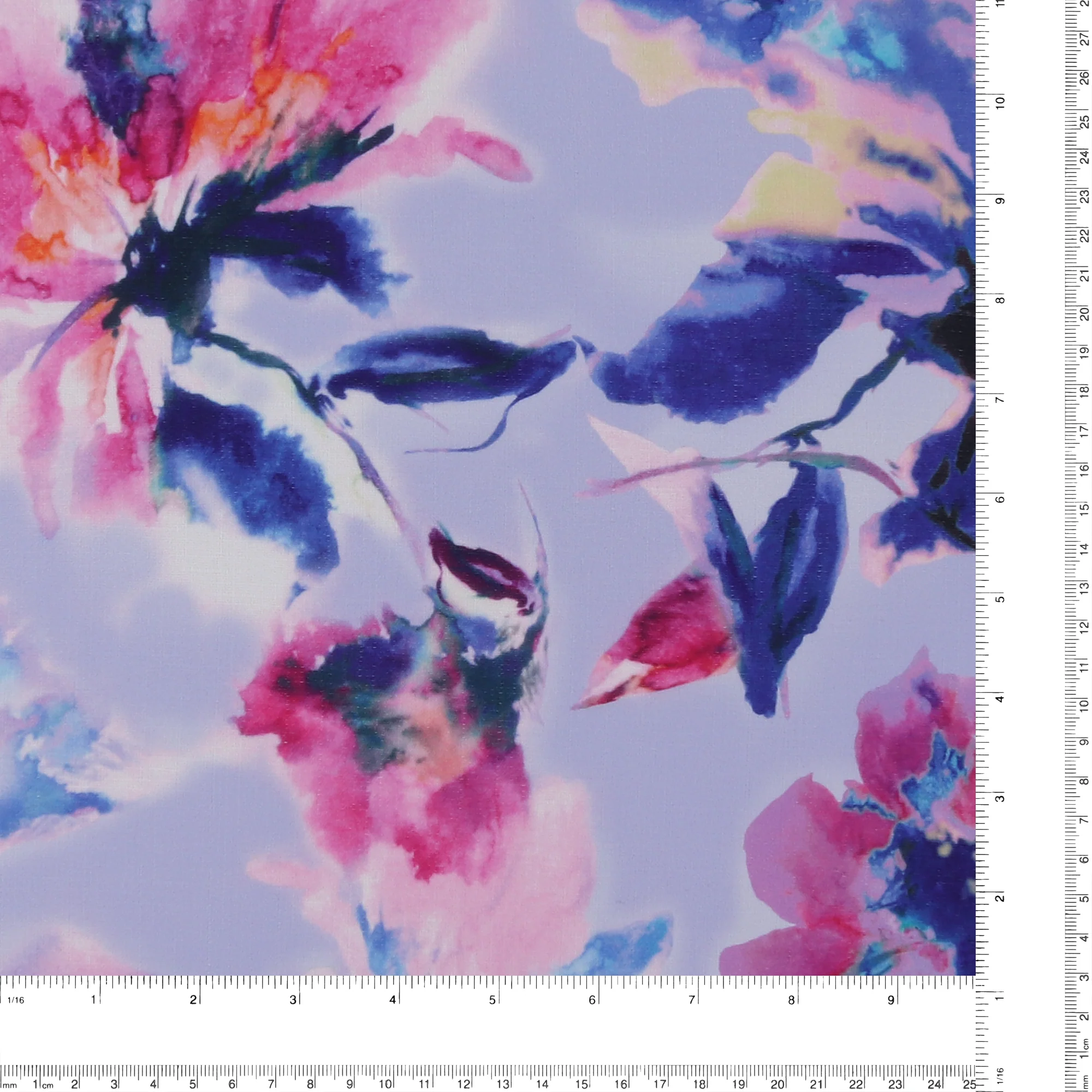 Printed Linen Look - TEXTURA - 003 - Mauve - Image 3