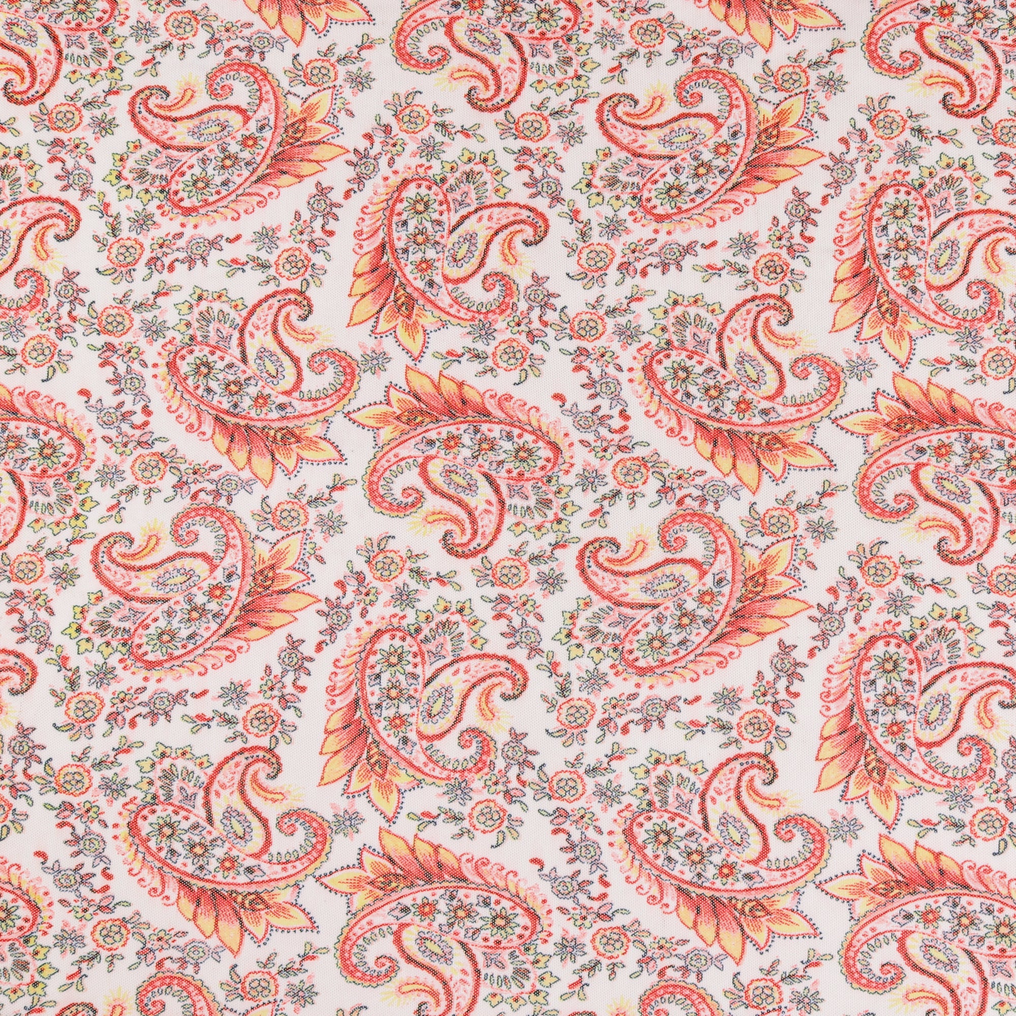 Printed Mesh - NADIA - 004 - Coral