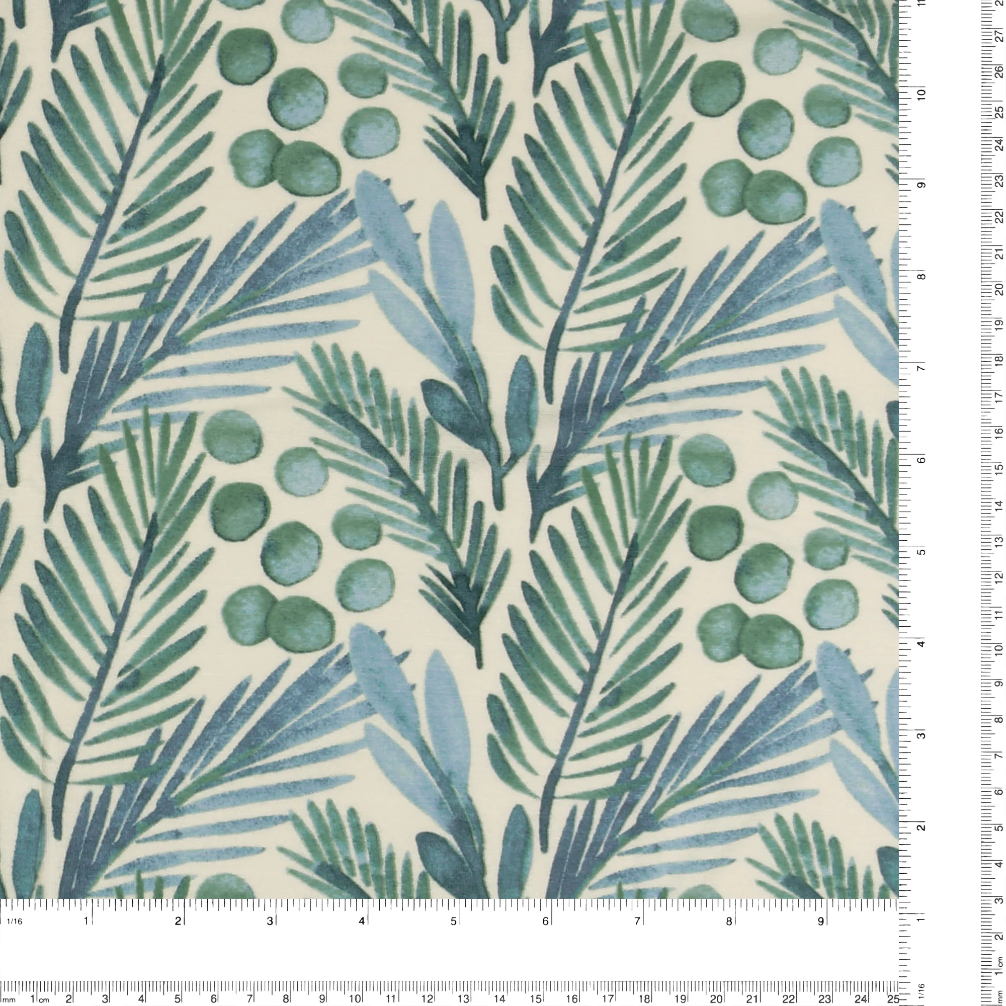 Printed Modal Knit - ROSE - 002 - Blue - Image 3