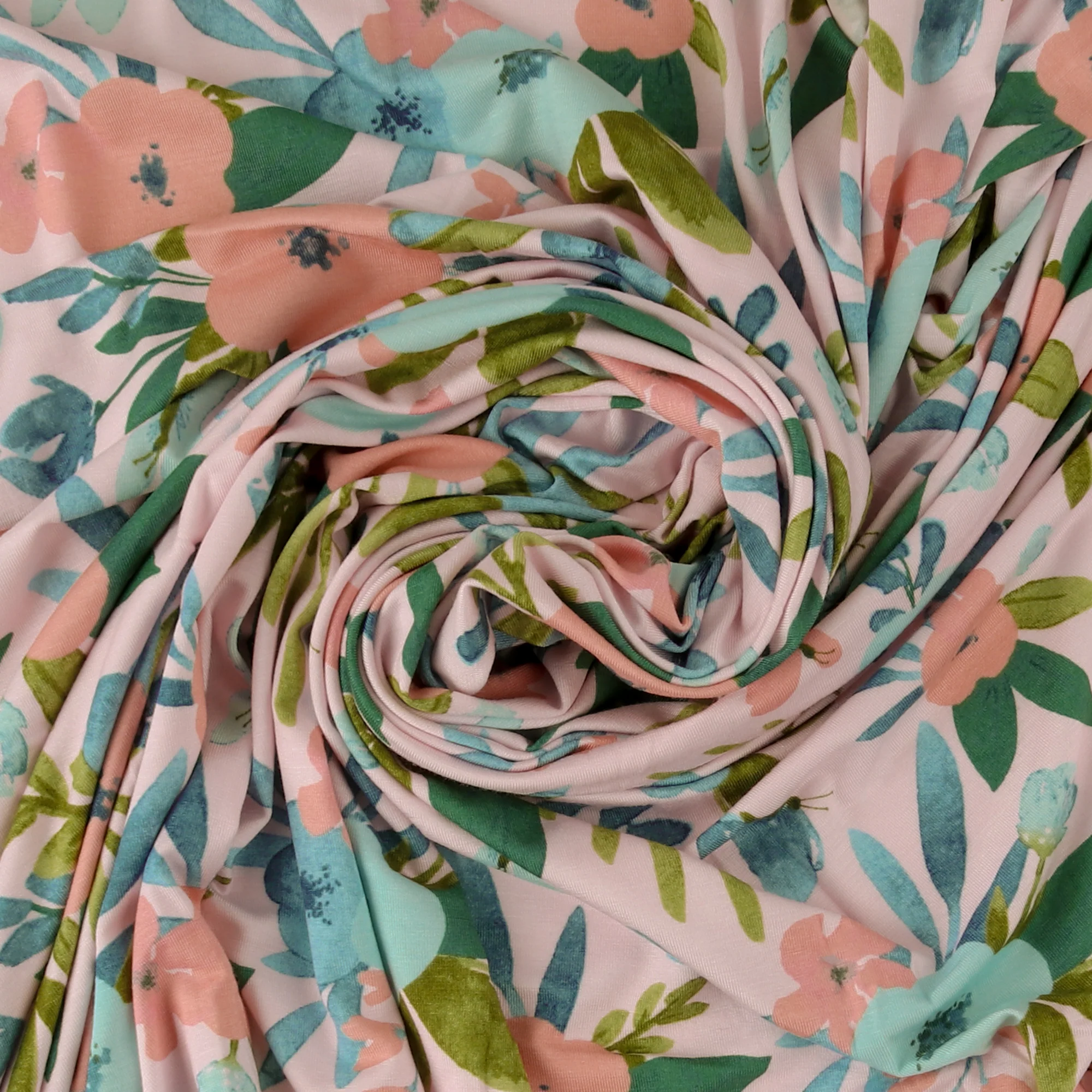 Printed Modal Knit - ROSE - 004 - Light Pink - Image 2