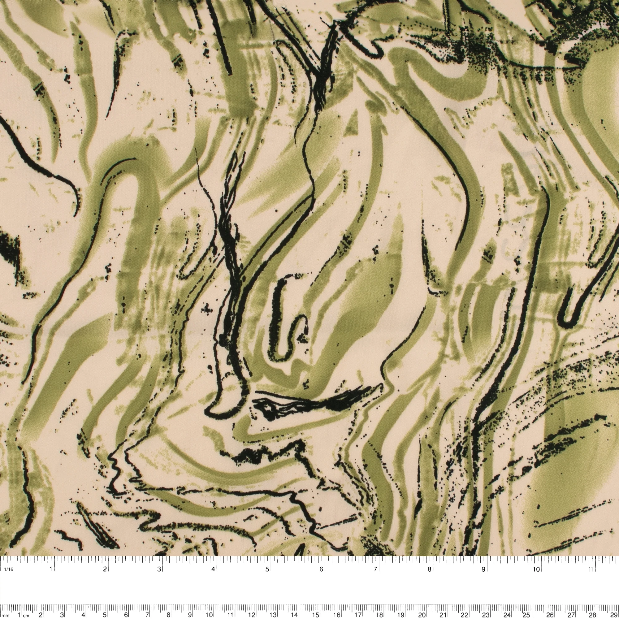 Printed Peachskin - EMMA - Abstract - Beige - Image 3