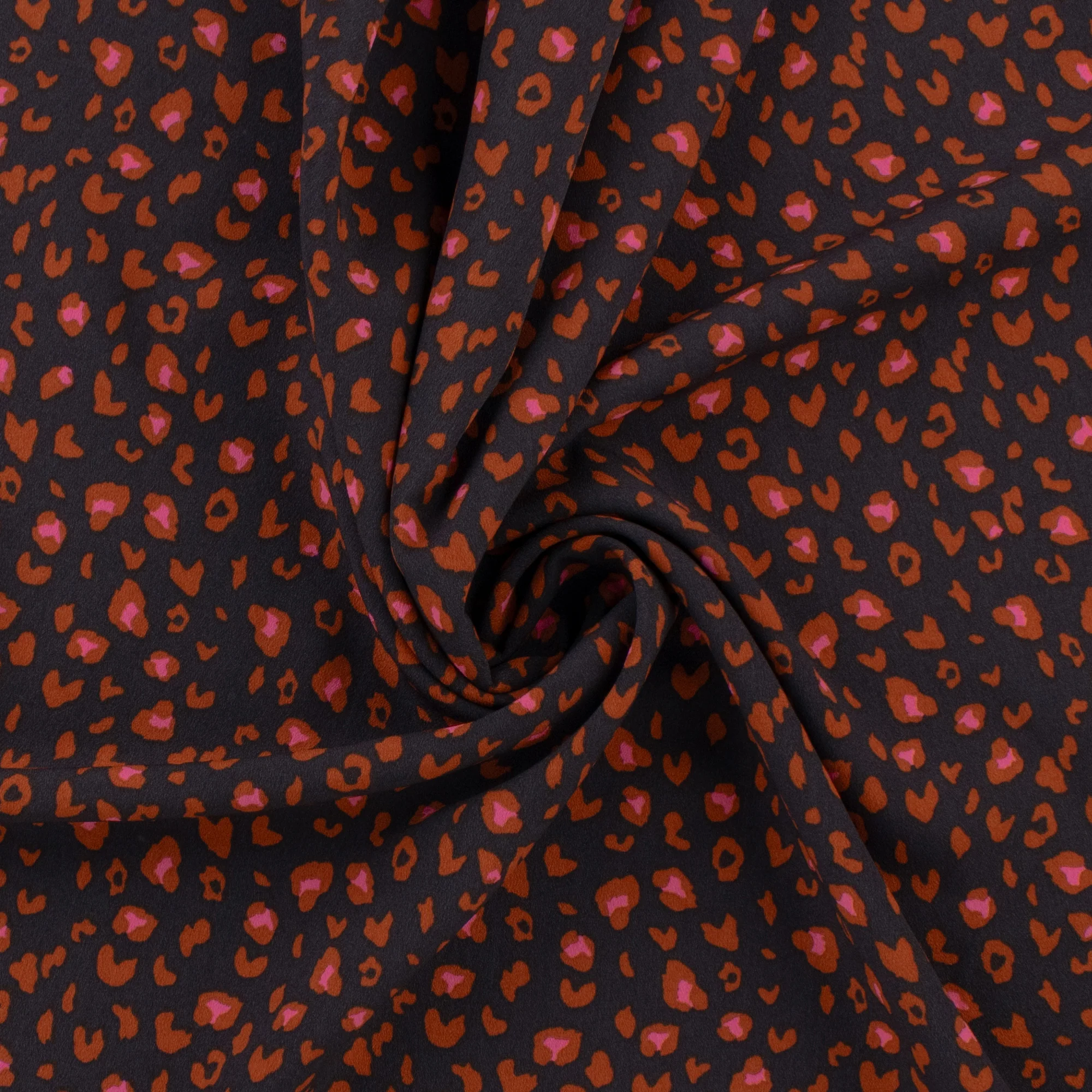 Printed Poly Crepe - ROTTERDAM - 002 - Black - Image 2