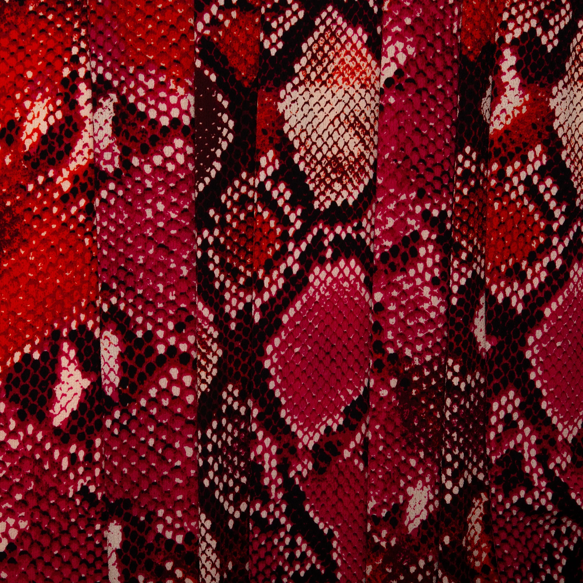 Printed Polyester Crepe - FOLKLORE - Snakes - Laurel - Image 4