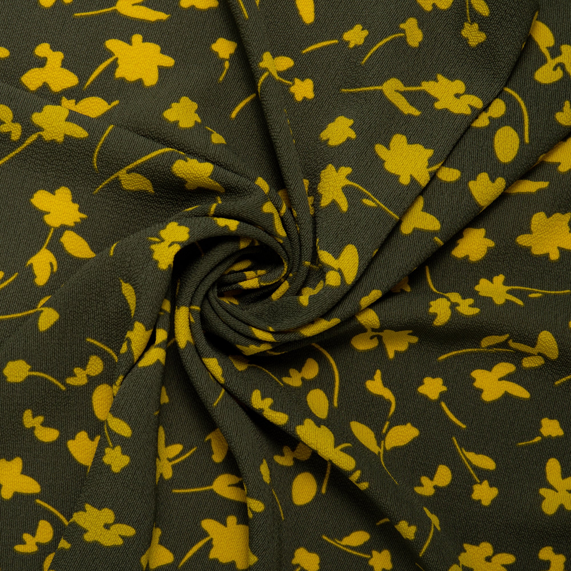 Printed polyester - MARCELINE - Florals - Deep Burlywood - Image 2