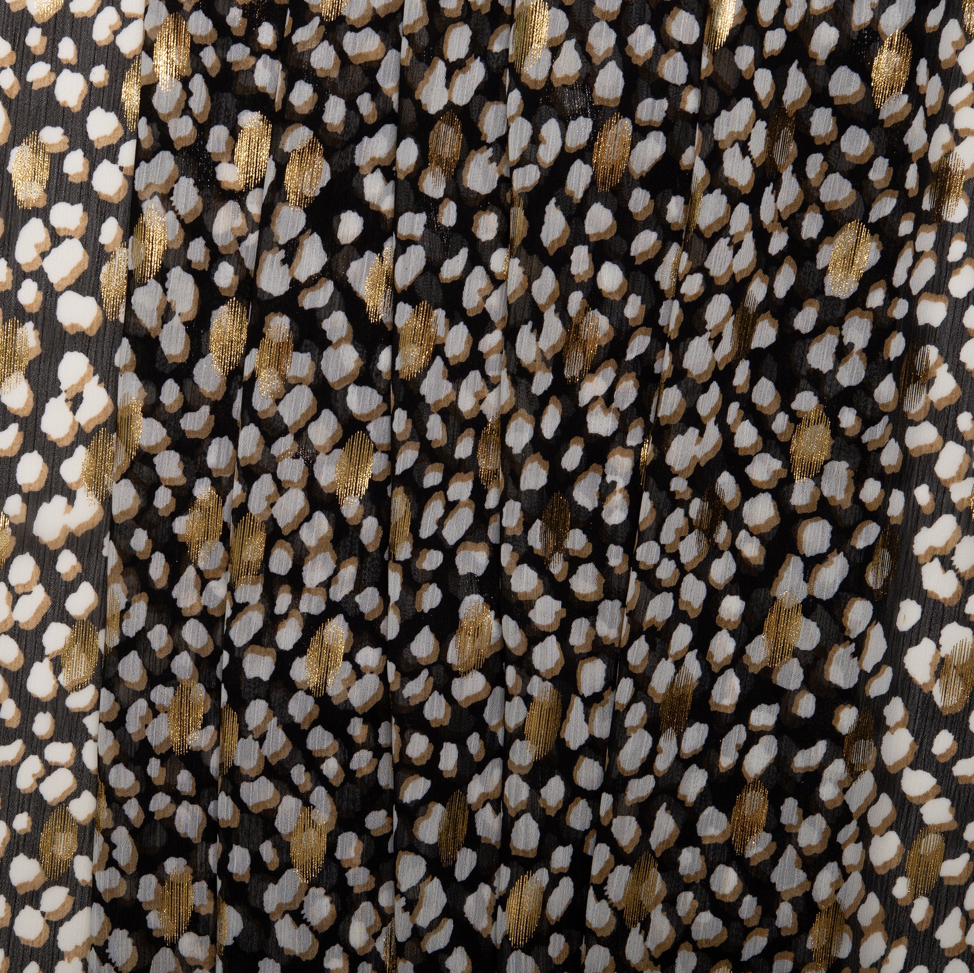 Printed polyester - OLIVIA - Abstract - Taupe - Image 4