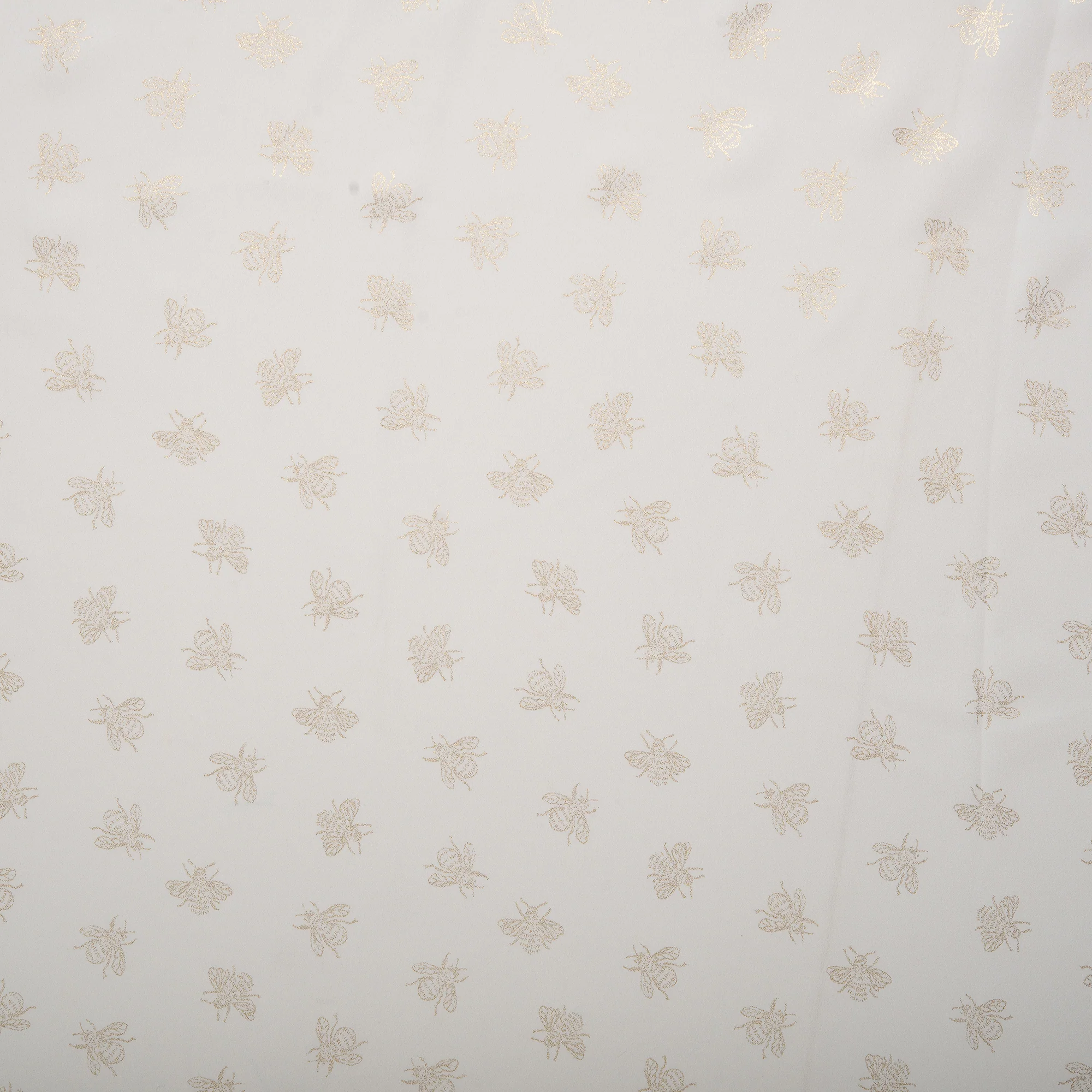 Printed polyester - OLIVIA - Bee's - White