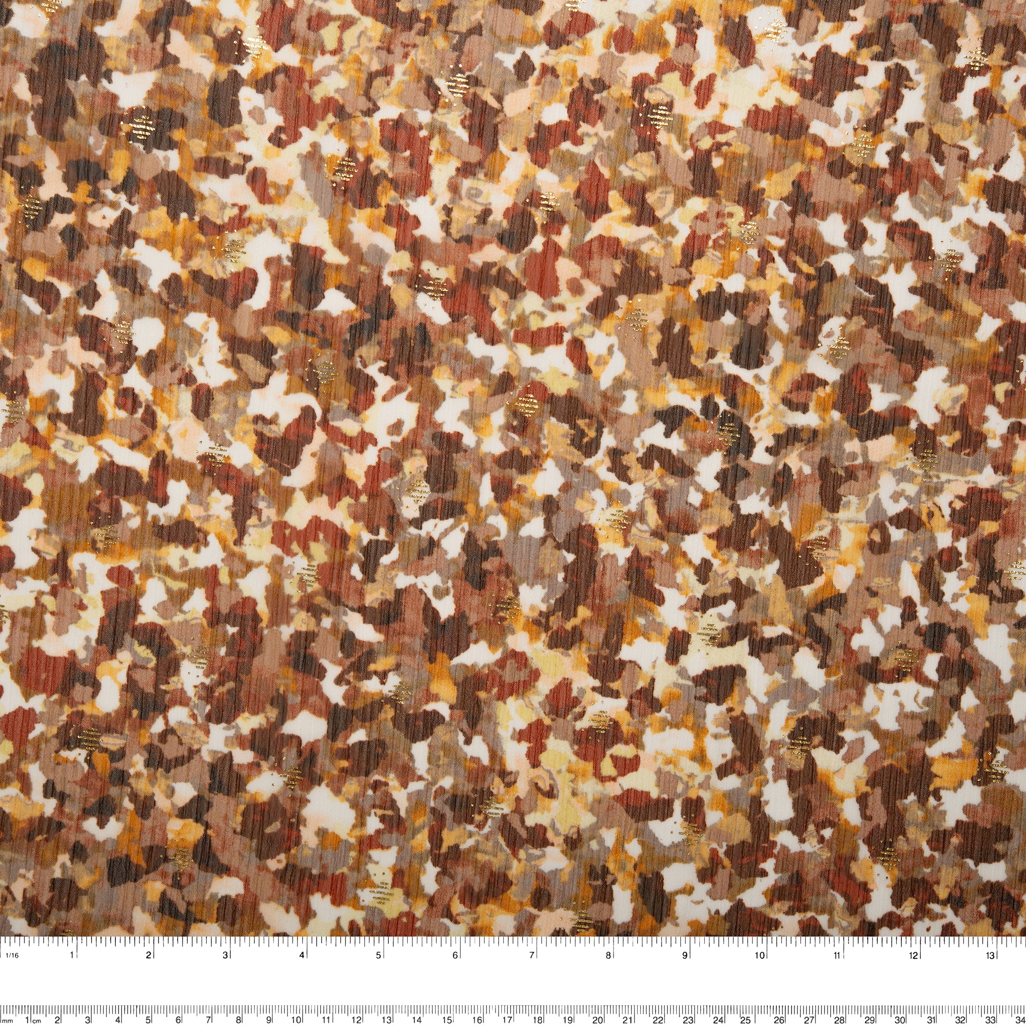 Printed polyester - OLIVIA - Cheetah - Brown - Image 3