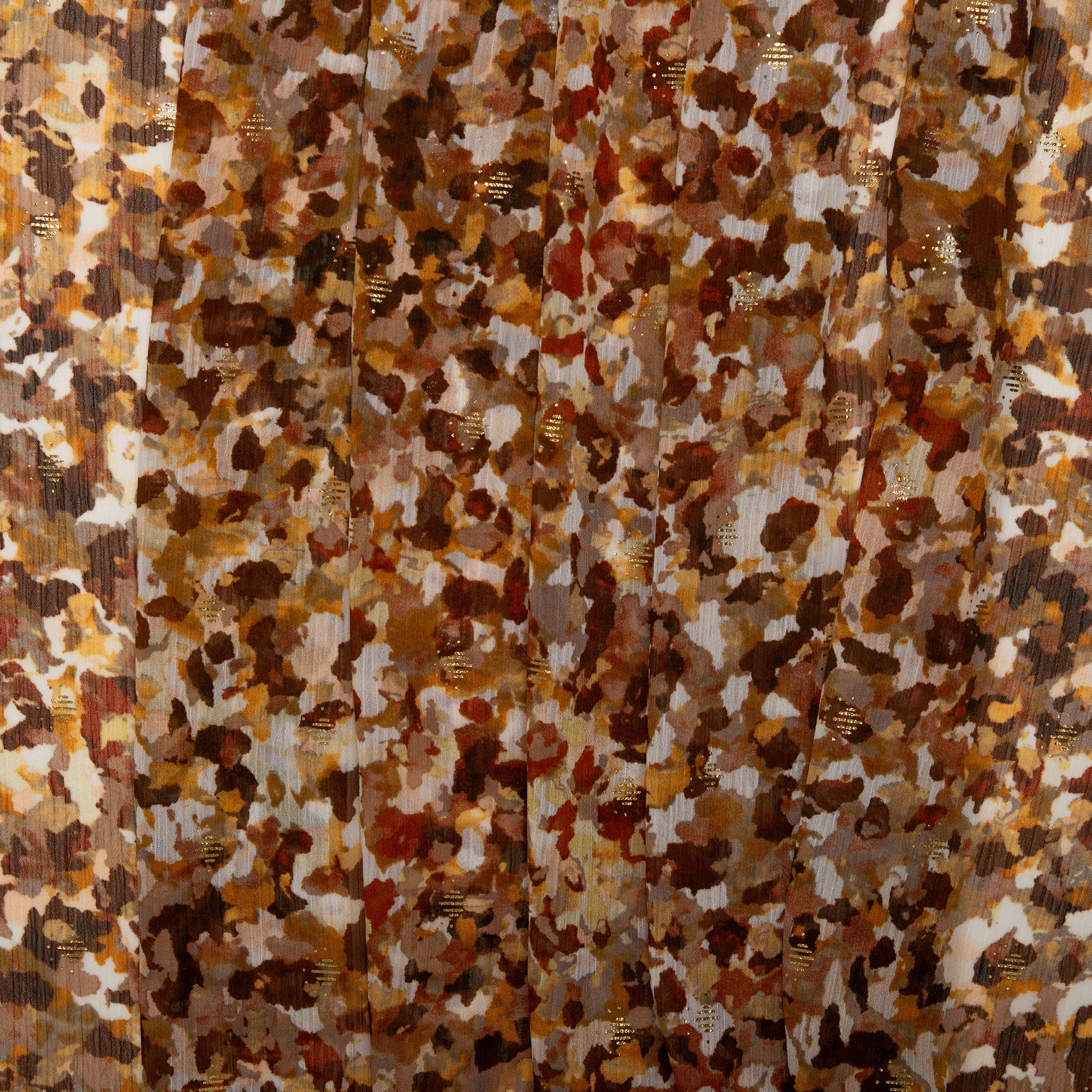 Printed polyester - OLIVIA - Cheetah - Brown - Image 4