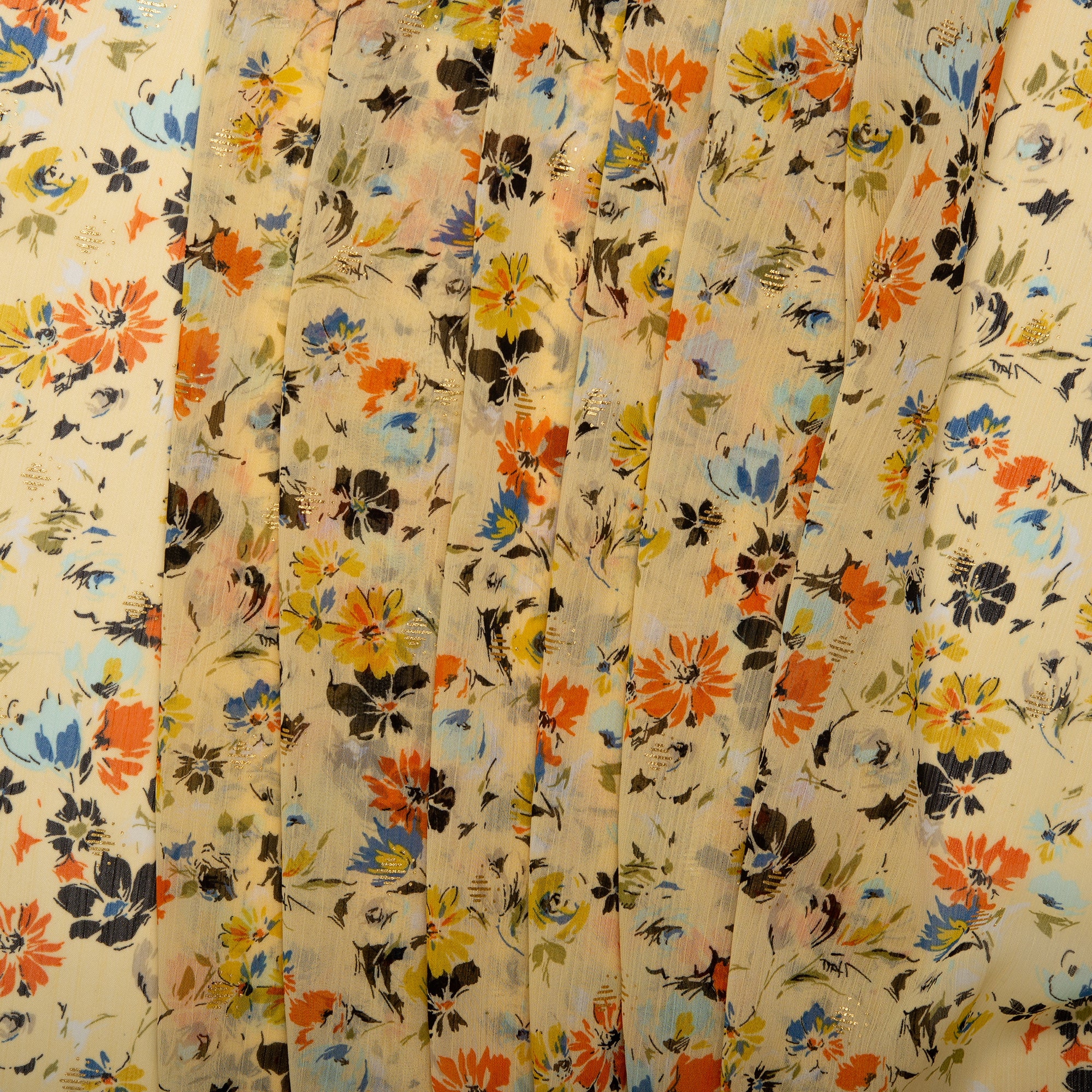 Printed polyester - OLIVIA - Clematis - Butterfly - Image 4