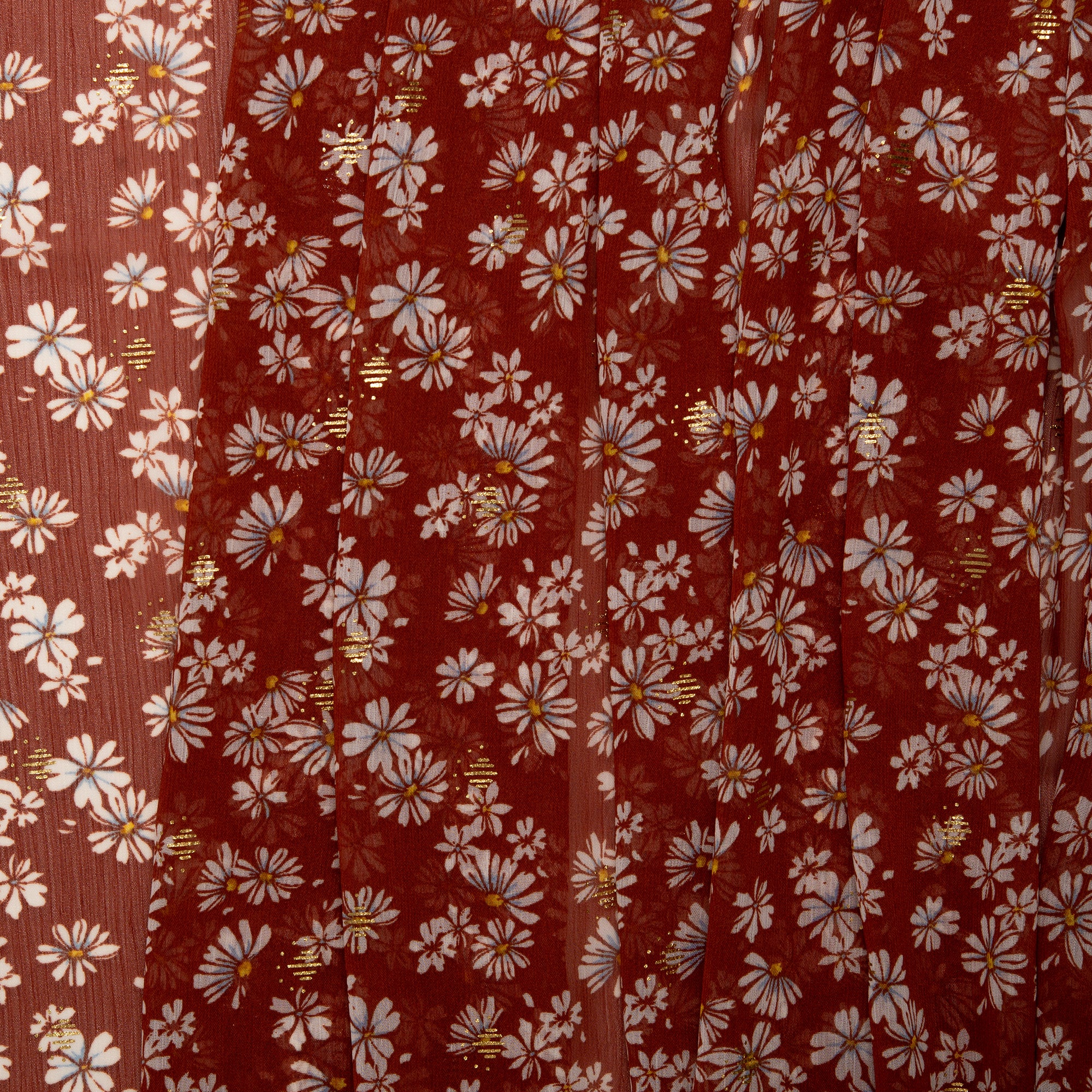 Printed polyester - OLIVIA - Daisy - Maple - Image 4