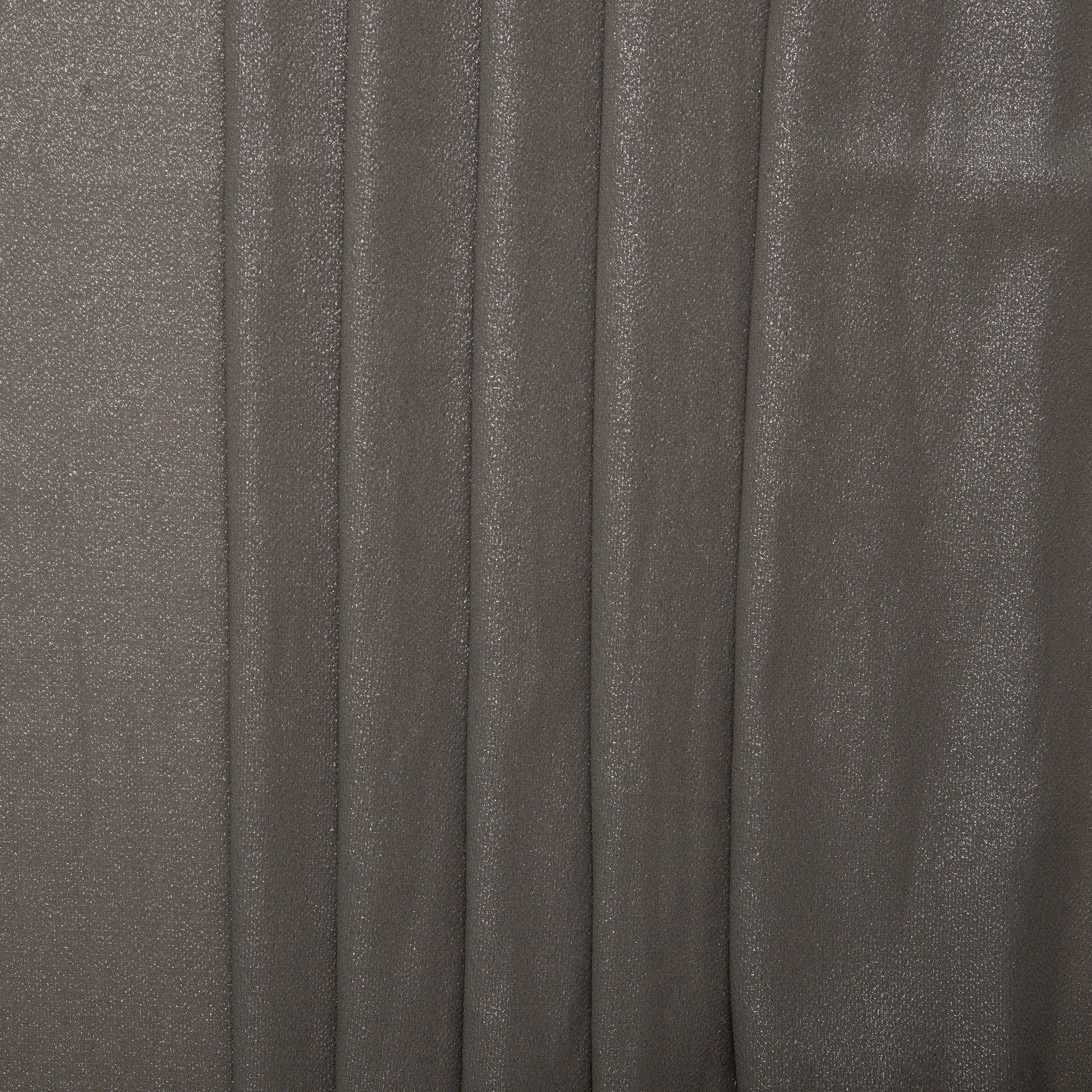 Printed polyester - OLIVIA - Solid - Taupe - Image 4