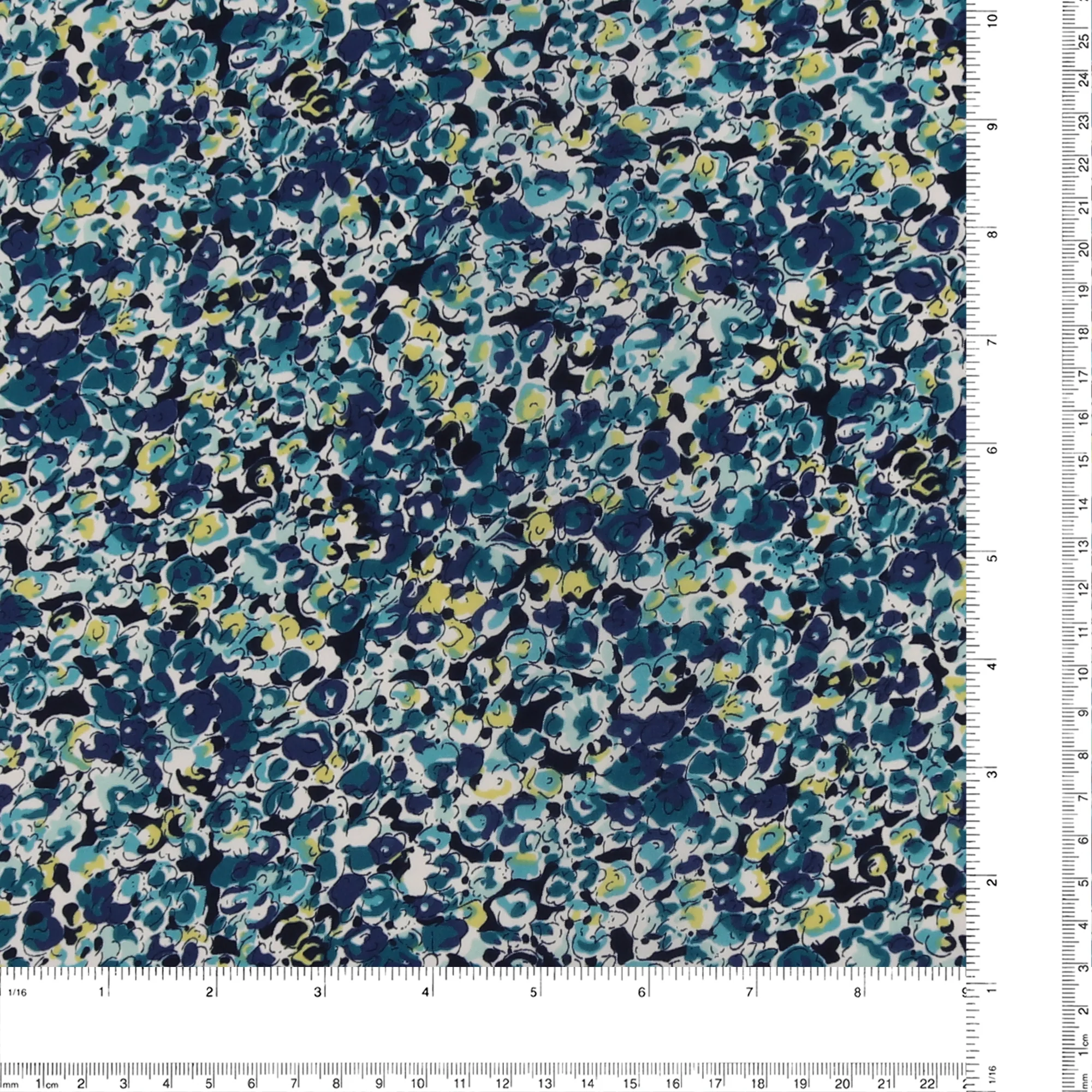 Printed polyester - TESSA - 031 - Navy - Image 3