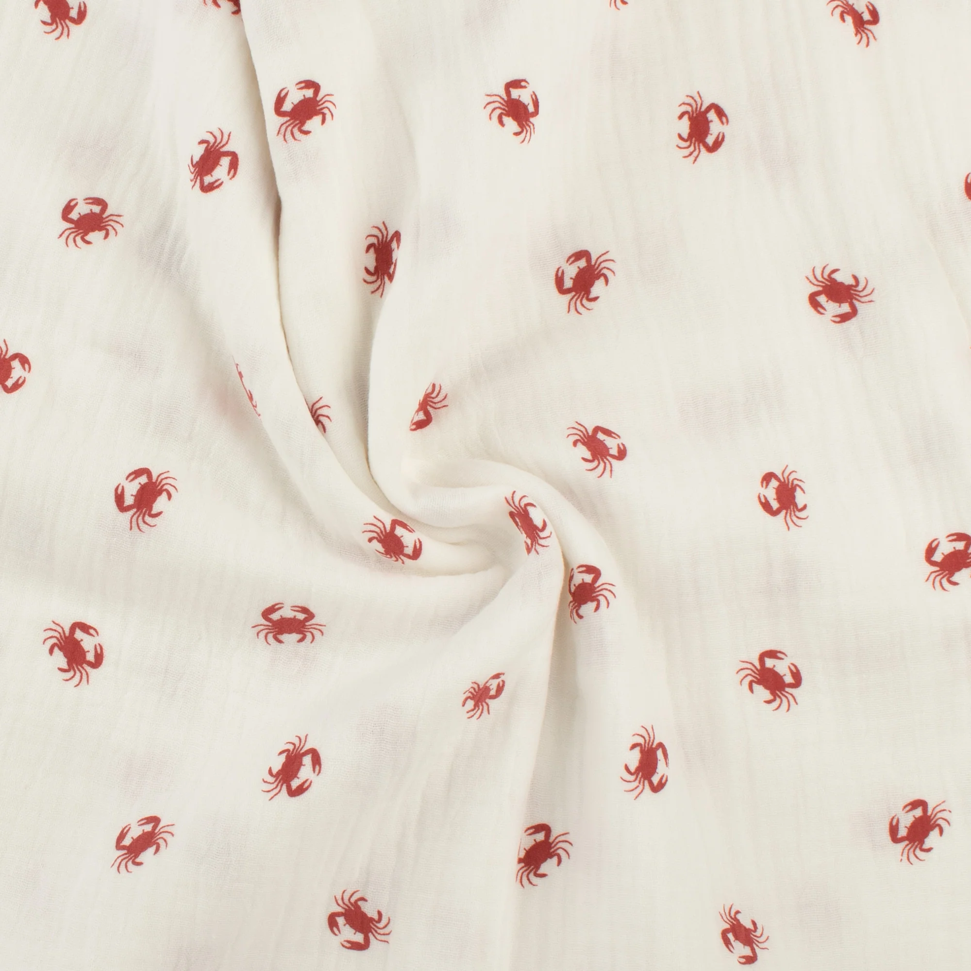 Printed Puff Double Gauze - SUMMER ESSENTIALS - 001 - White - Image 2
