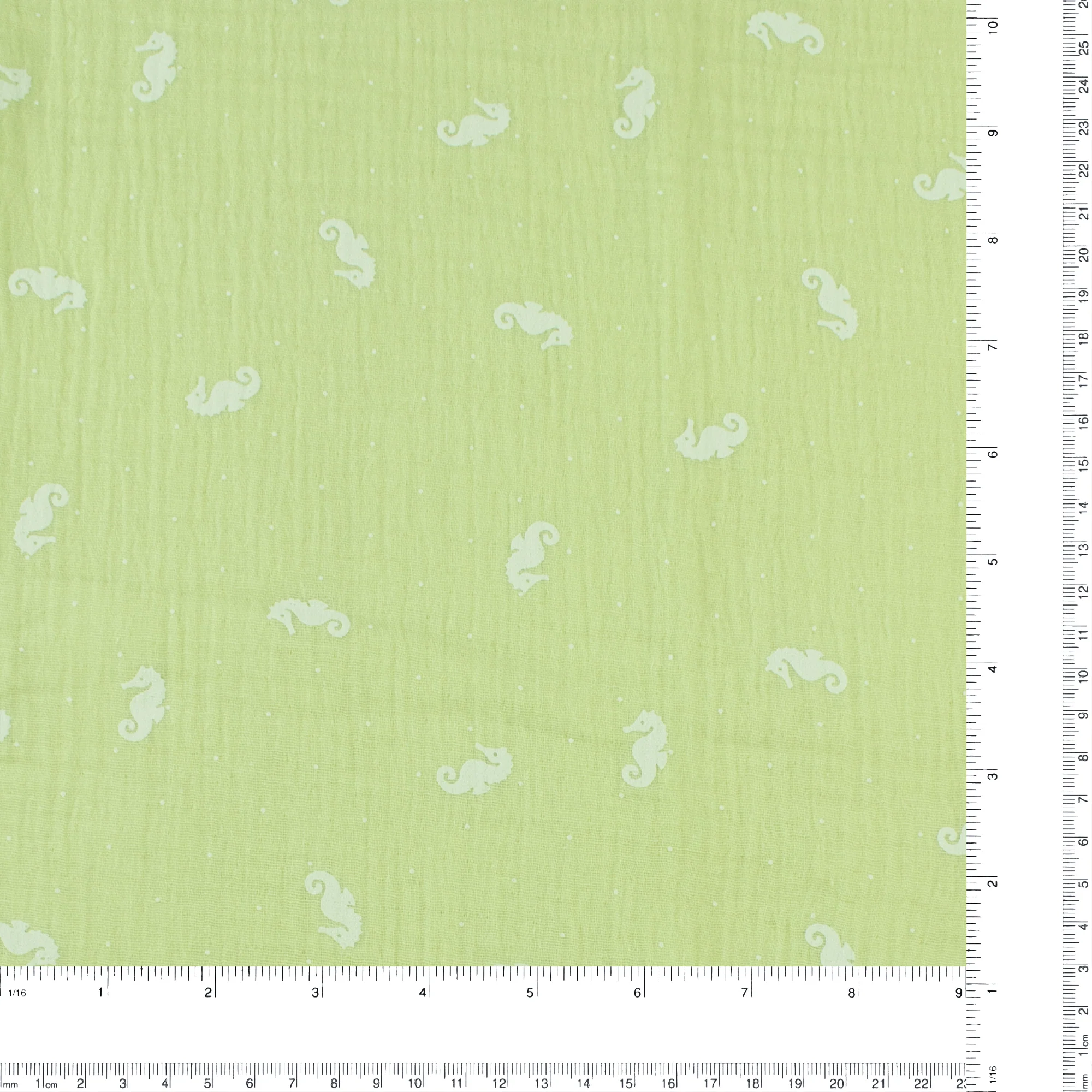 Printed Puff Double Gauze - SUMMER ESSENTIALS - 003 - Pistachio - Image 3