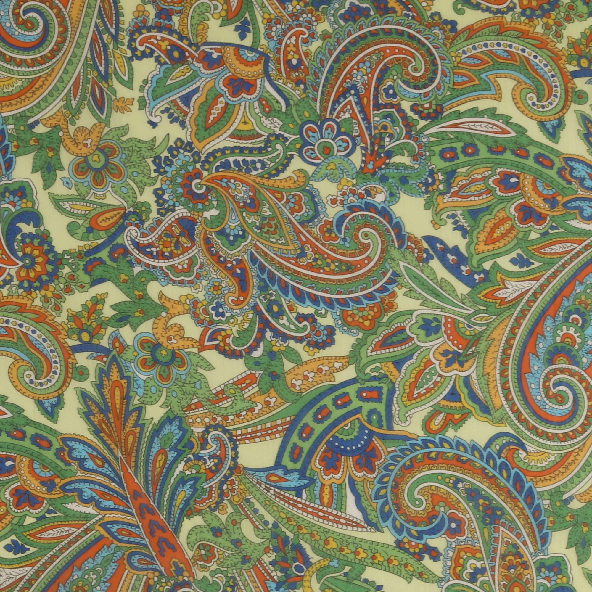 Printed Pure Silk - 001 - Green
