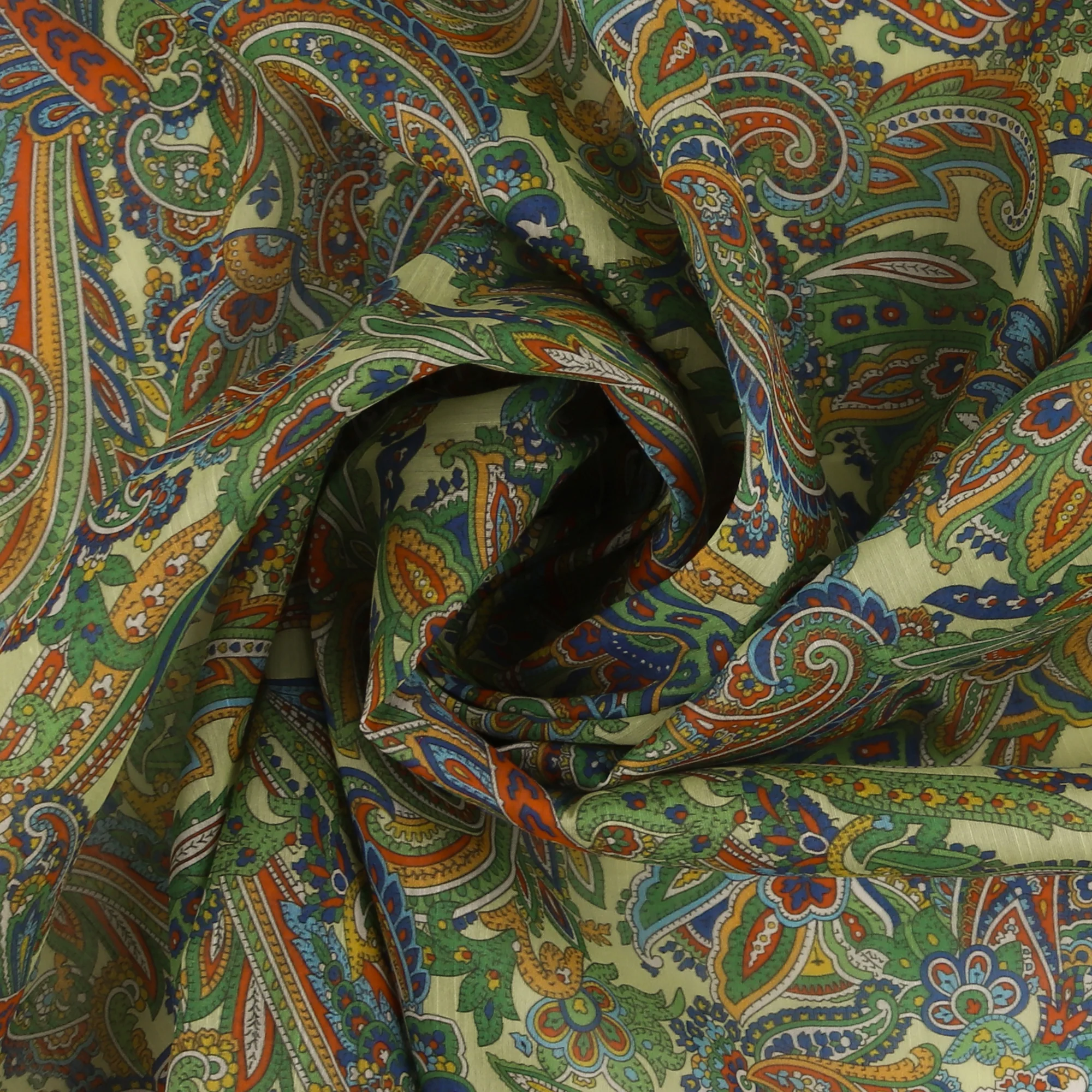 Printed Pure Silk - 001 - Green - Image 2