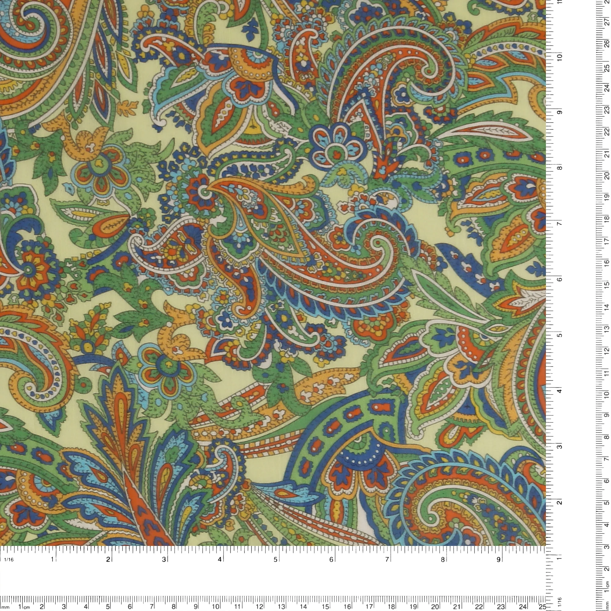 Printed Pure Silk - 001 - Green - Image 3
