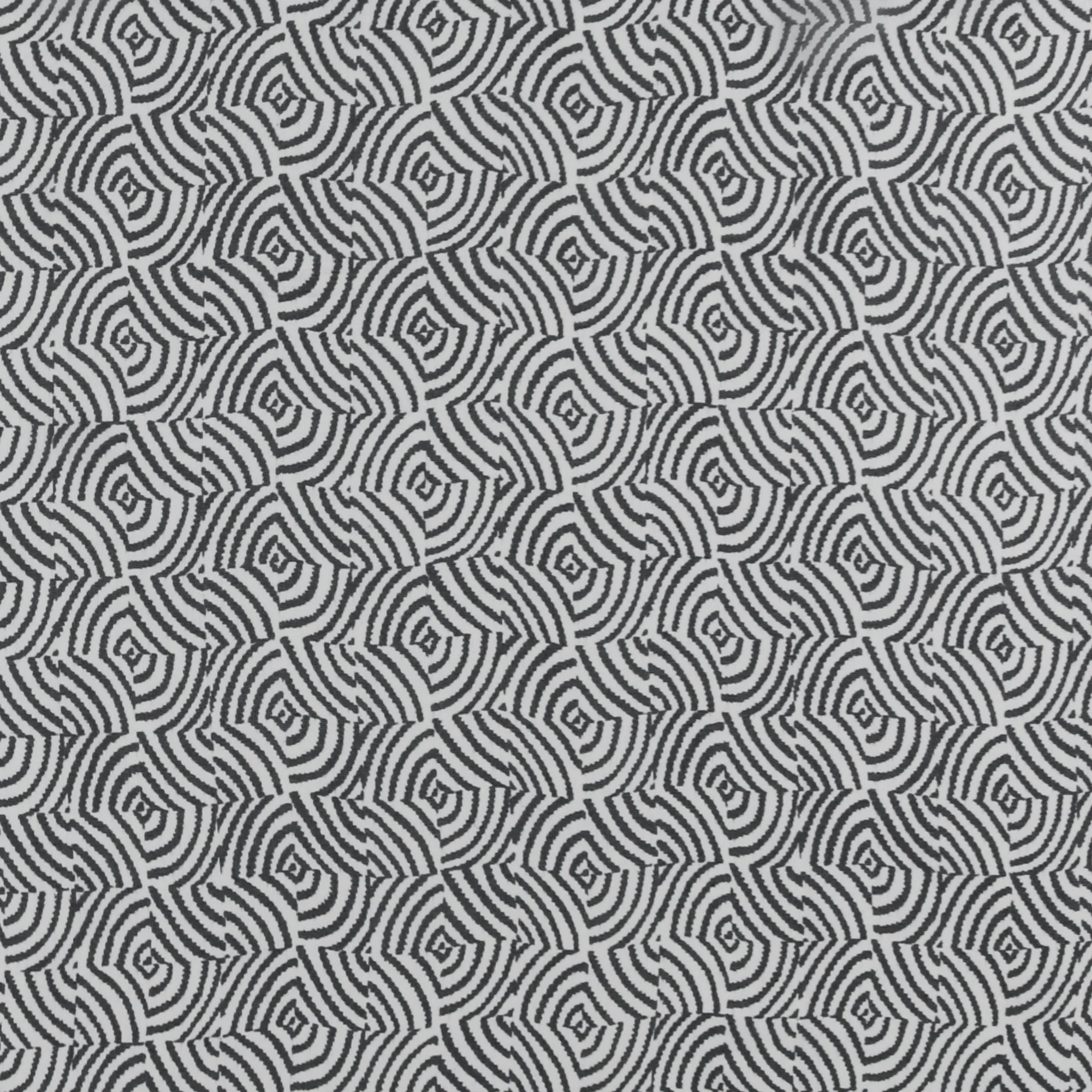 Printed Pure Silk - 002 - Black & White