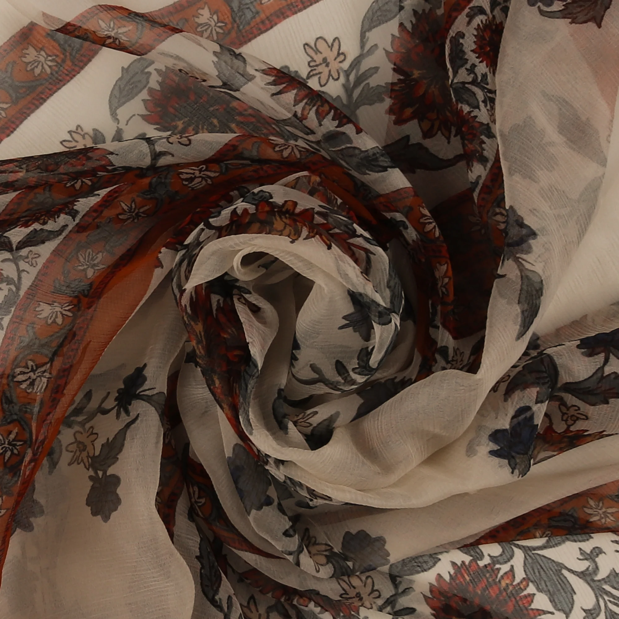 Printed Pure Silk - 005 - Cinnamon - Image 2