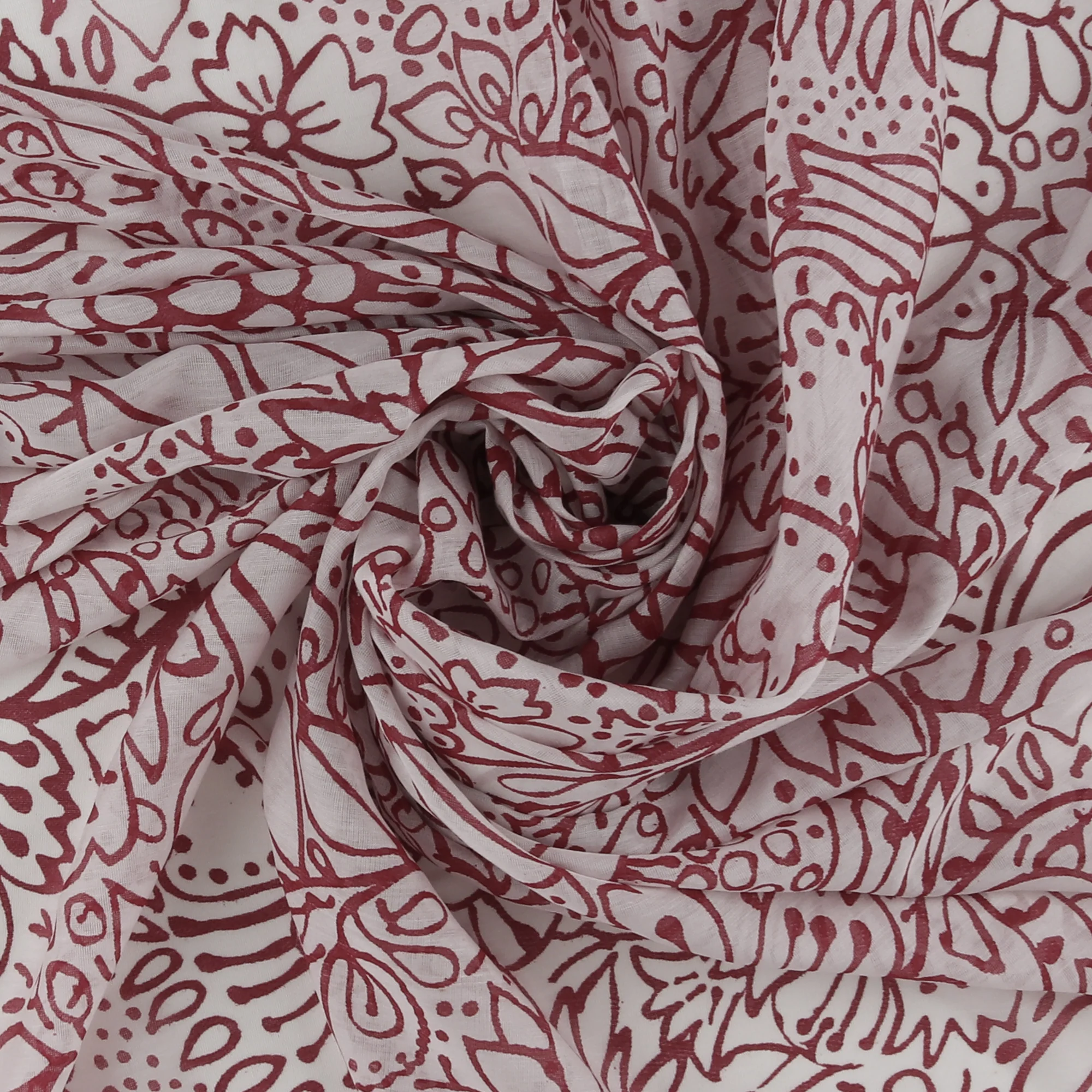 Printed Pure Silk - 007 - Cherry - Image 2