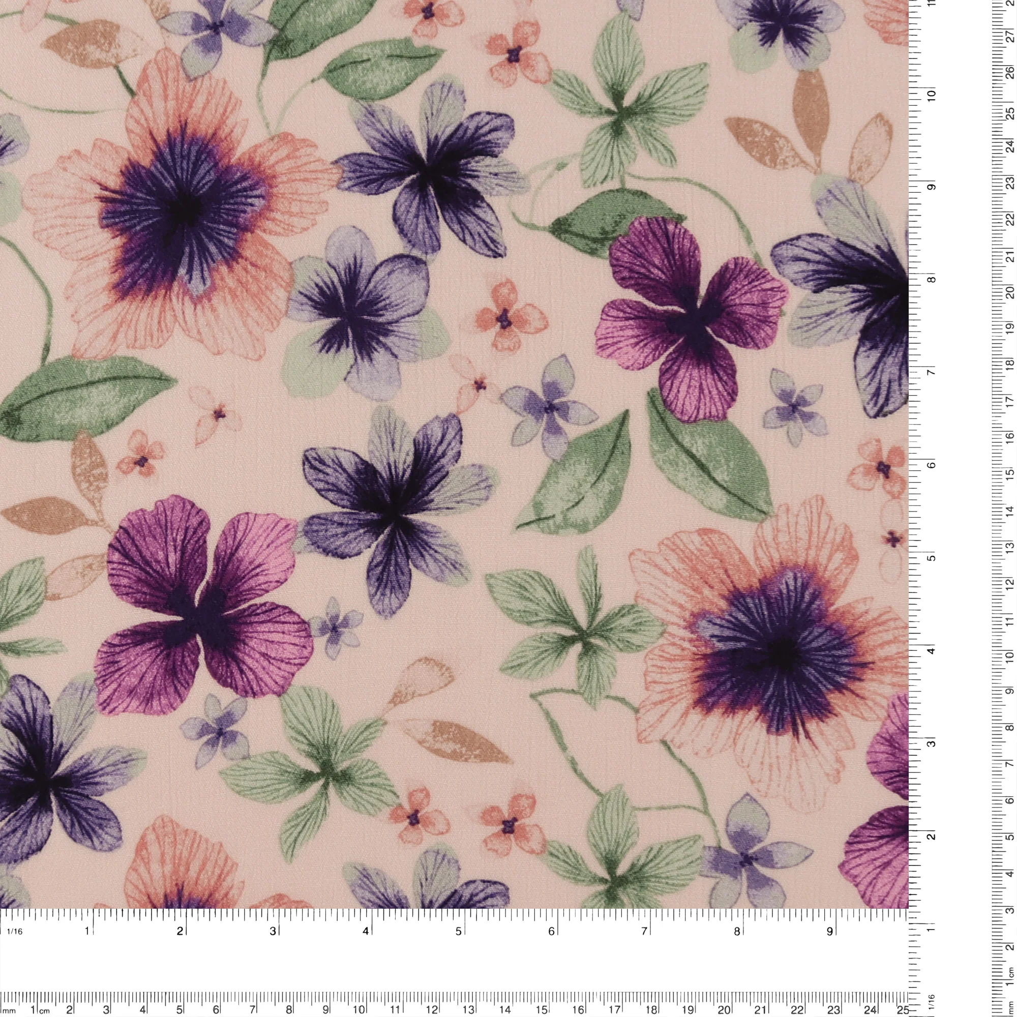 Printed Rayon Crinkle - BEATRICE - 002 - Light Pink - Image 3