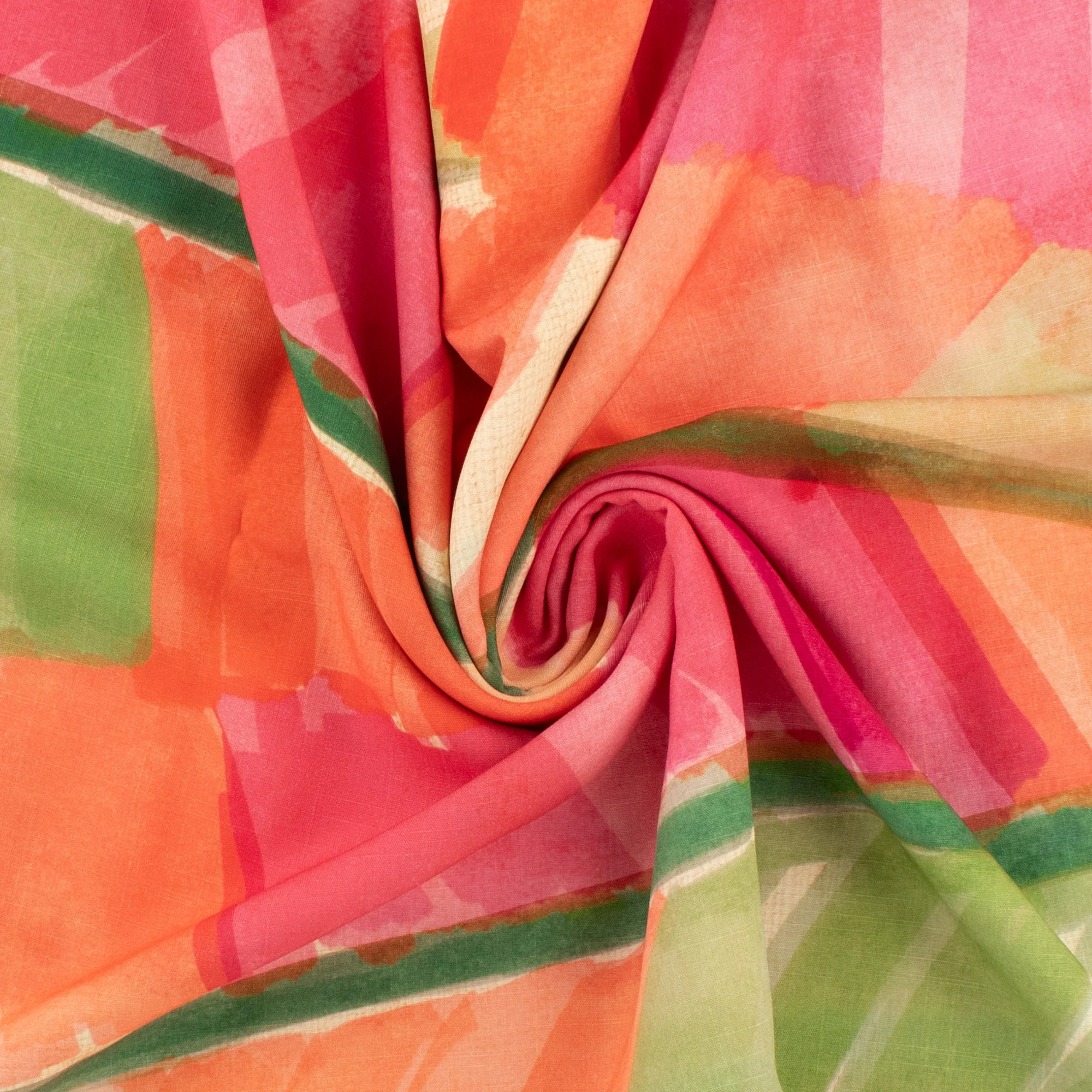 Printed Rayon - LAGOS - 006 - Coral - Image 2
