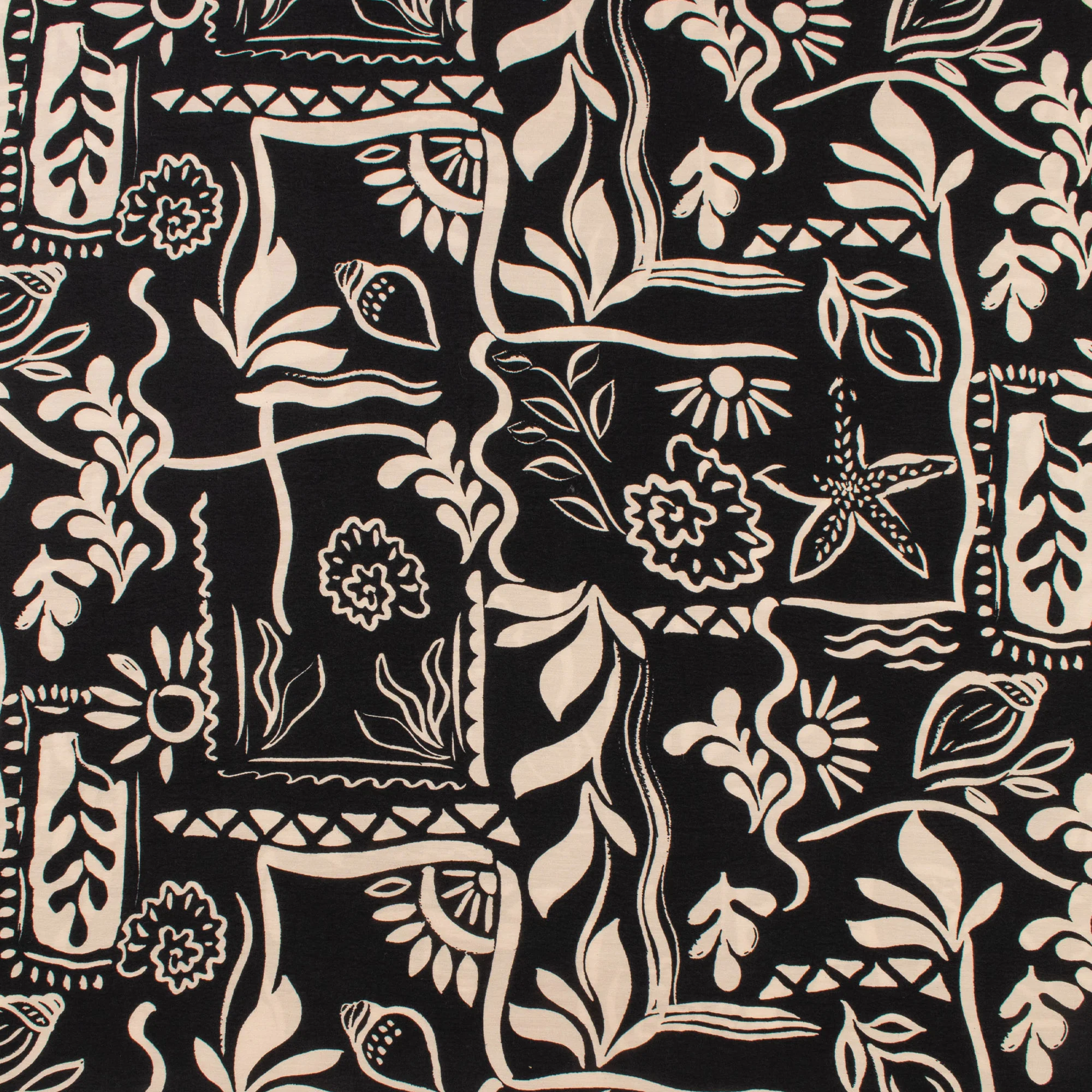 Printed Rayon - LAGOS - 012 - Black