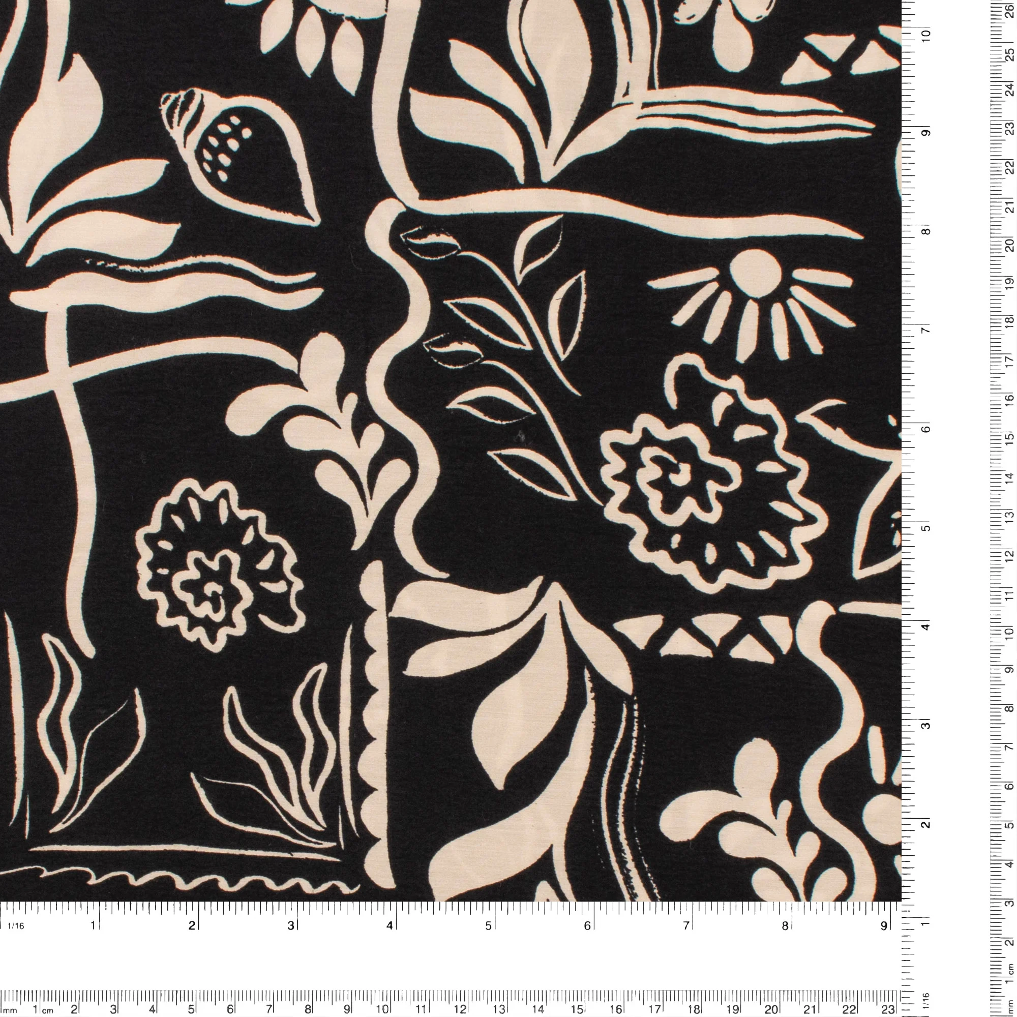 Printed Rayon - LAGOS - 012 - Black - Image 3