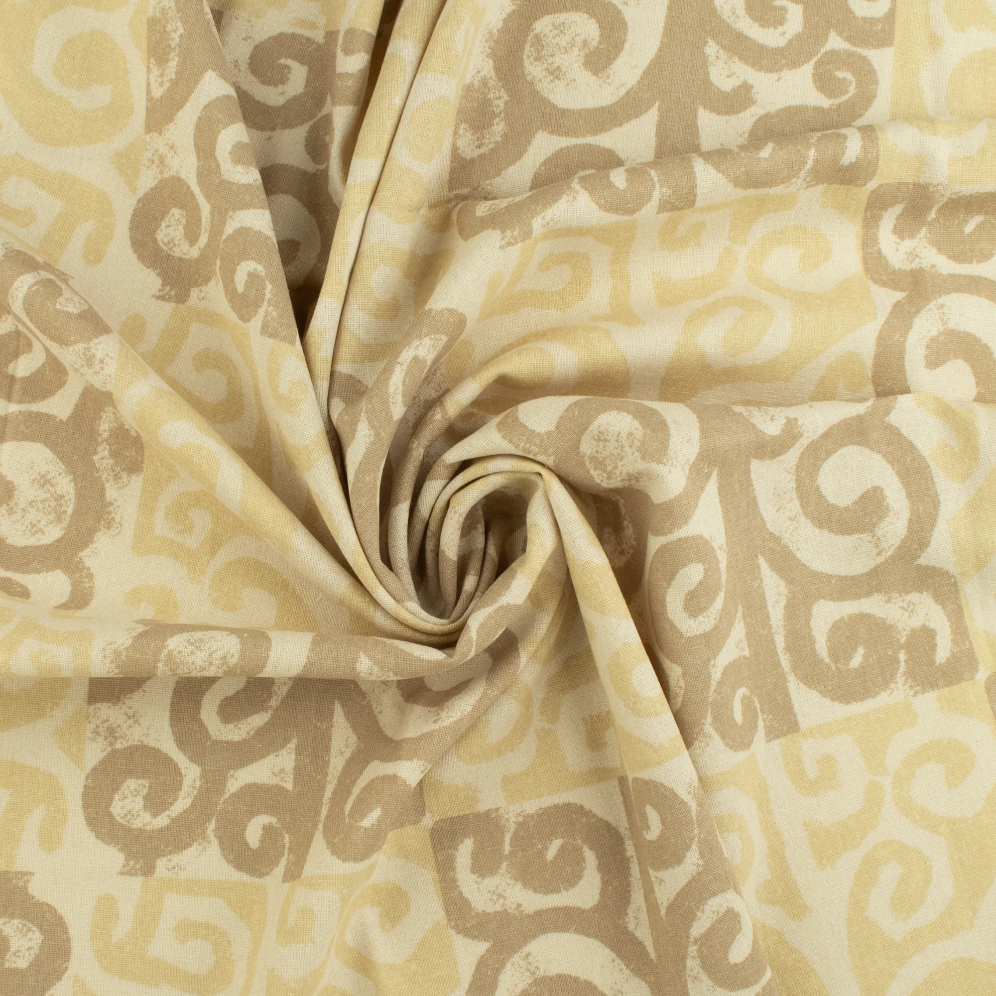 Printed Rayon Linen - SAN PAULO - 001 - Taupe - Image 2