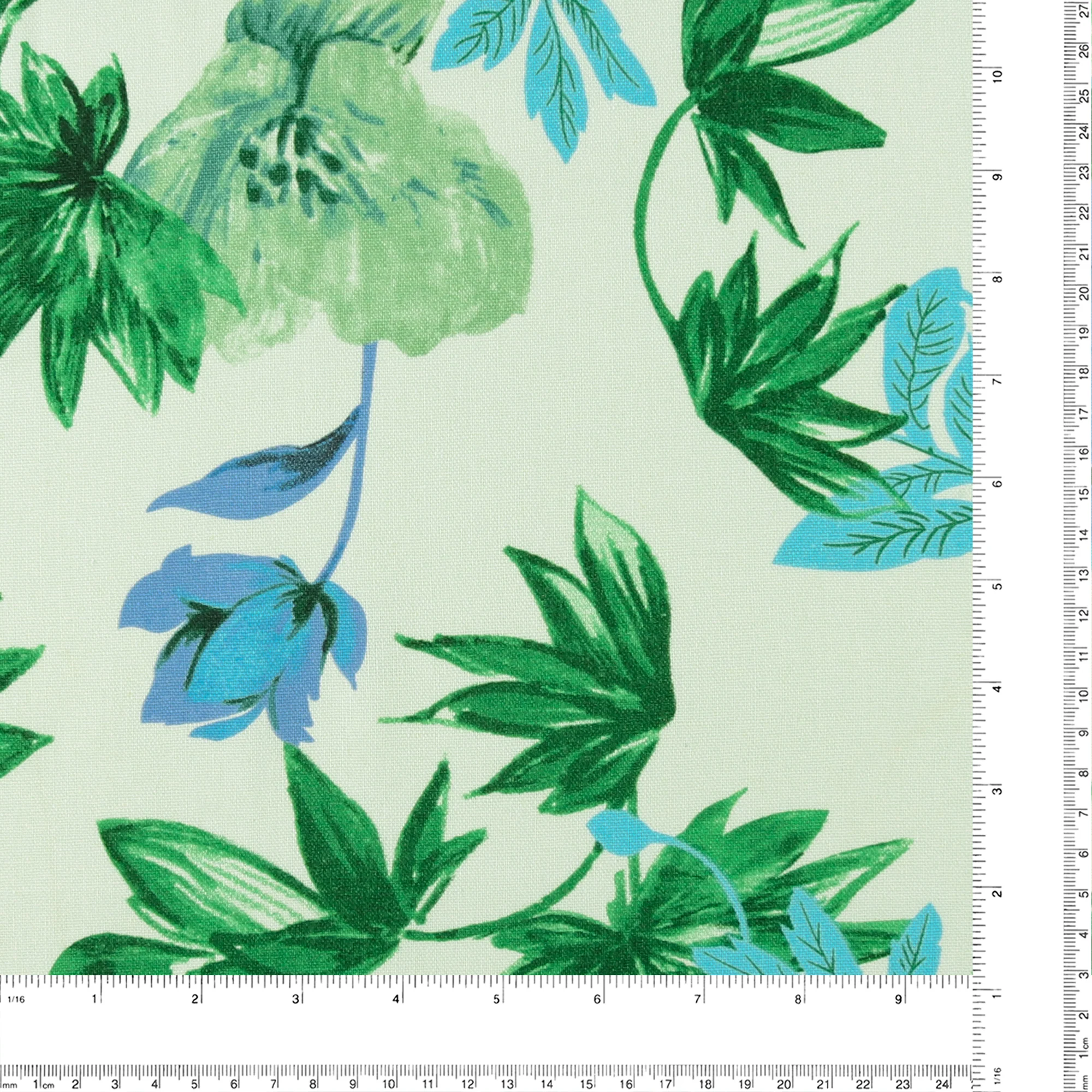 Printed Rayon Linen - SAN PAULO - 014 - Green - Image 3