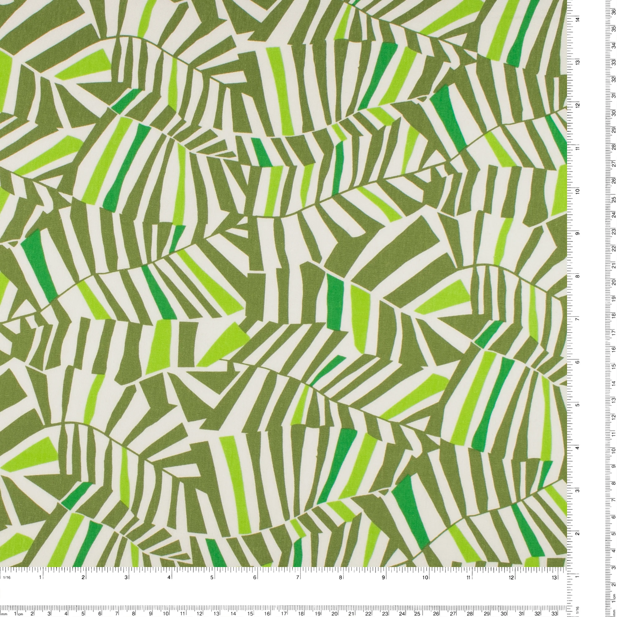Printed Rayon & Linen - TOBAGO - 009 - Green - Image 3
