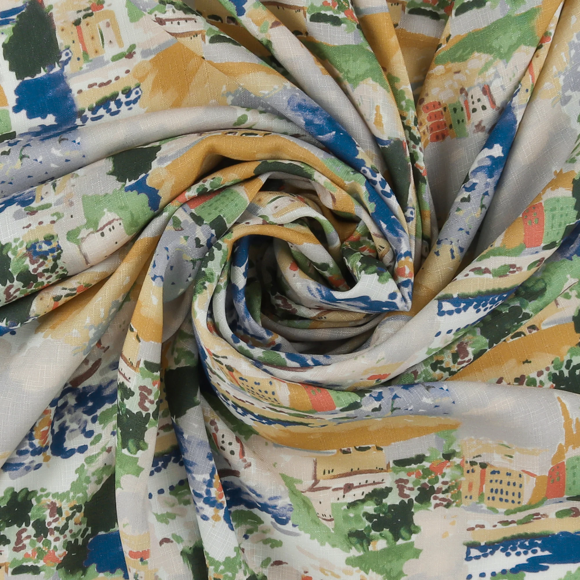 Printed Rayon - MANSFIELD - 001 - Green - Image 2