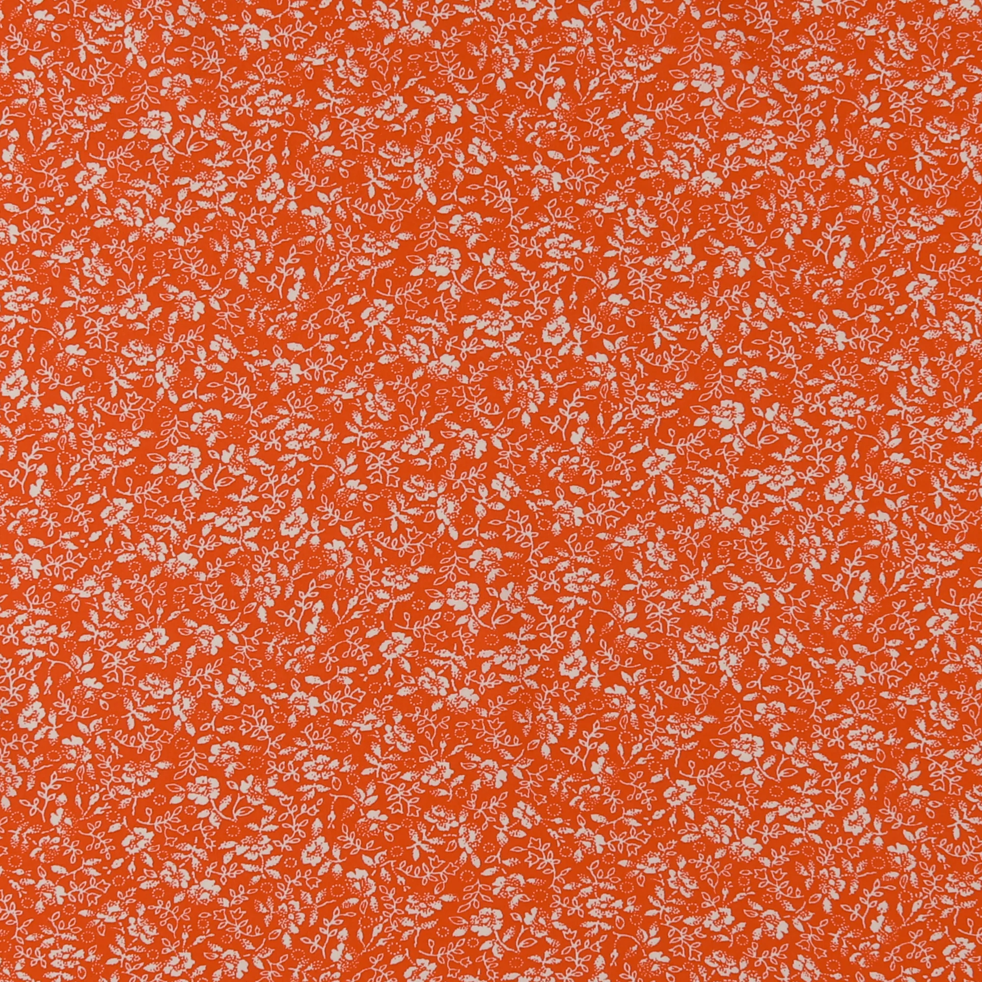 Printed Rayon Poplin - BEATRICE - 002 - Orange