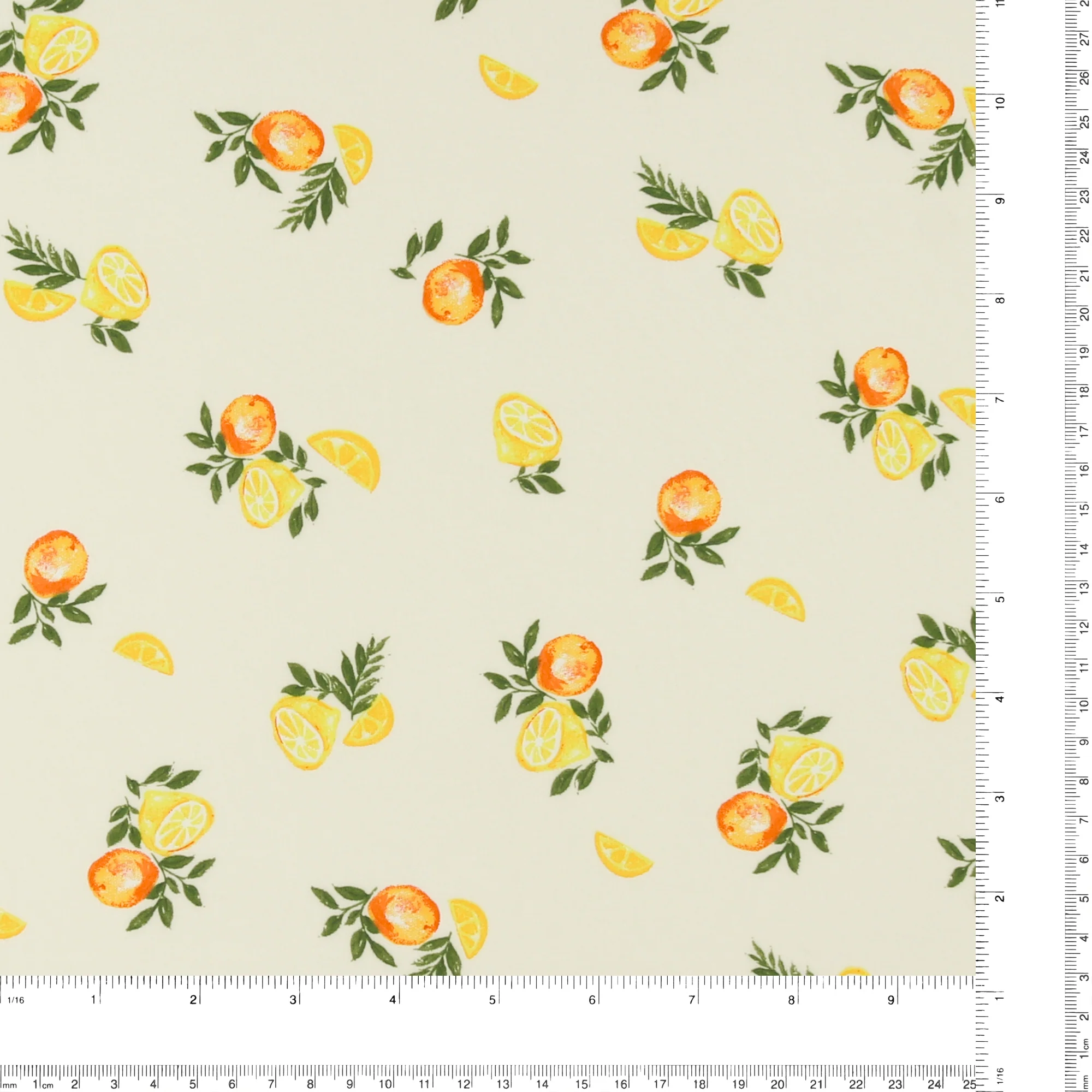 Printed Rayon Poplin - BEATRICE - 003 - Ivory - Image 3
