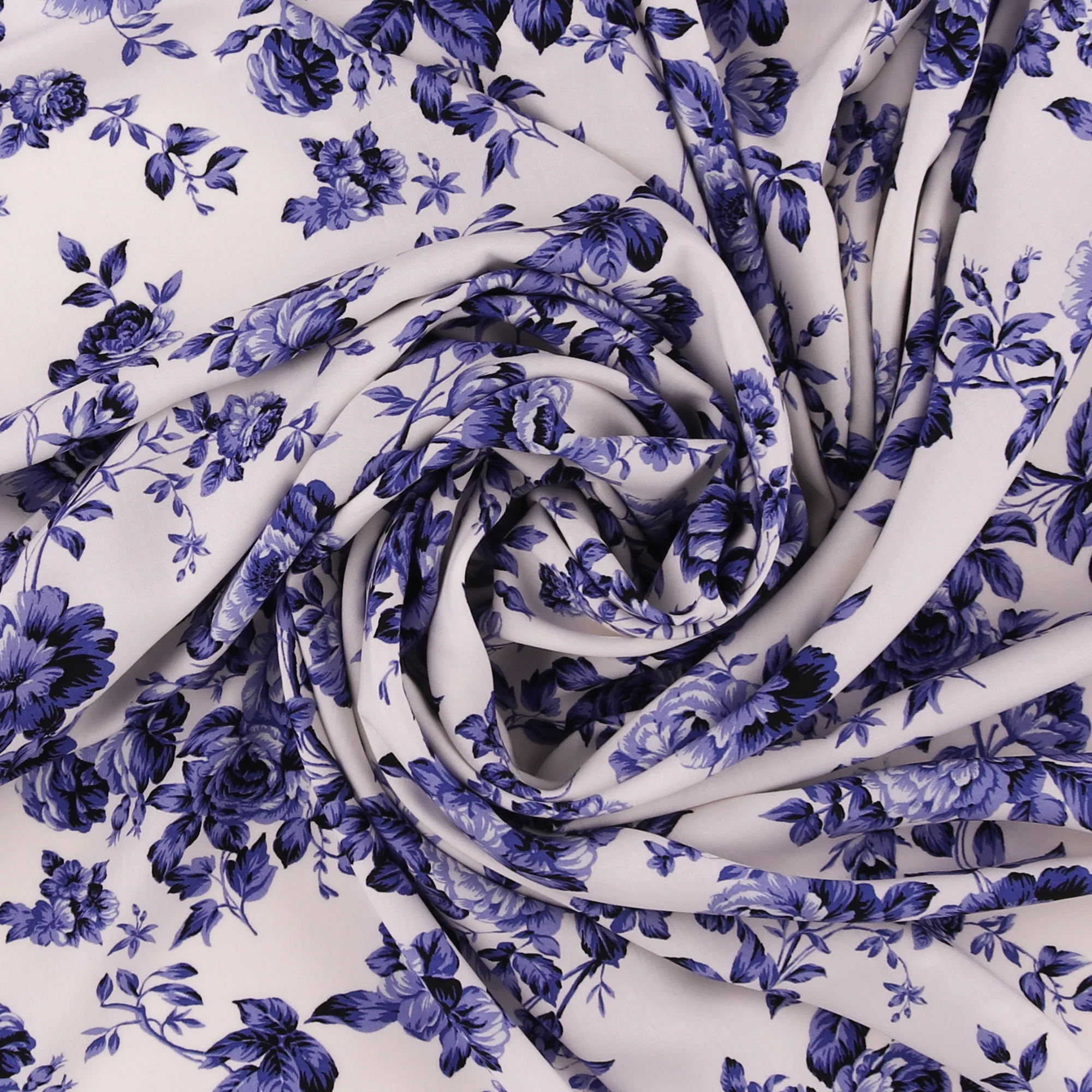 Printed Rayon Poplin - BEATRICE - 005 - Offwhite - Image 2