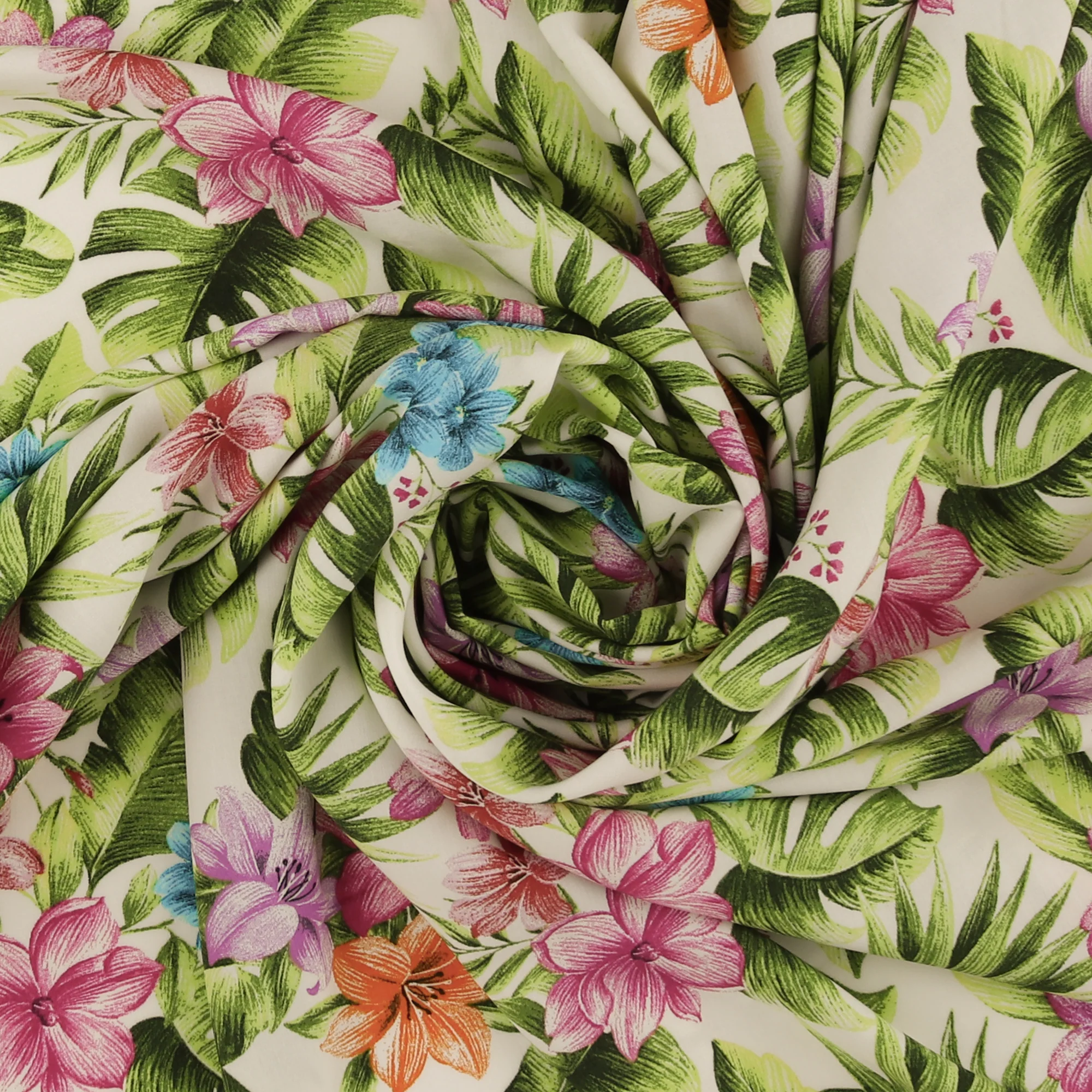 Printed Rayon Poplin - BEATRICE - 006 - Offwhite - Image 2