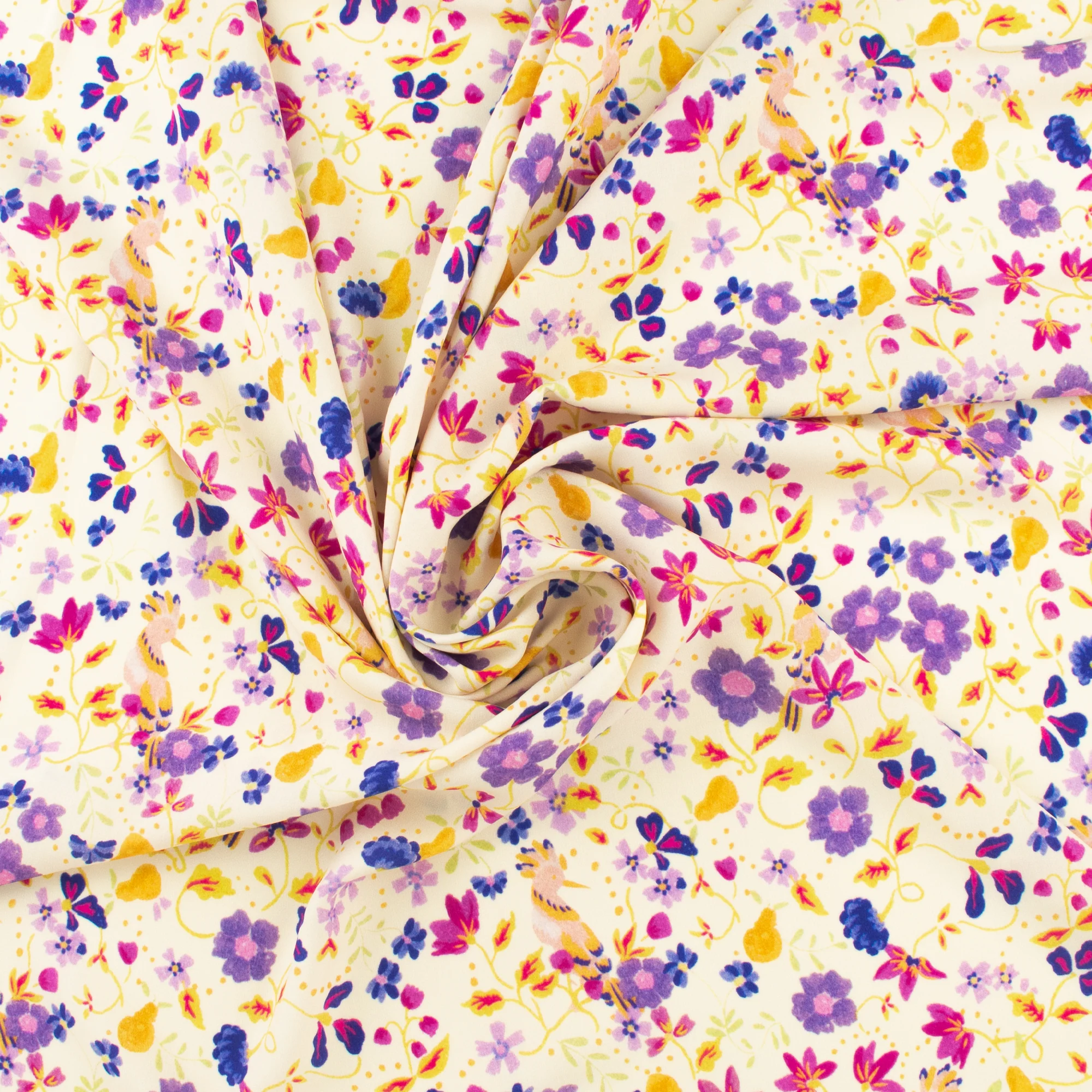 Printed Rayon Poplin - MILA - 014 - Ivory - Image 2
