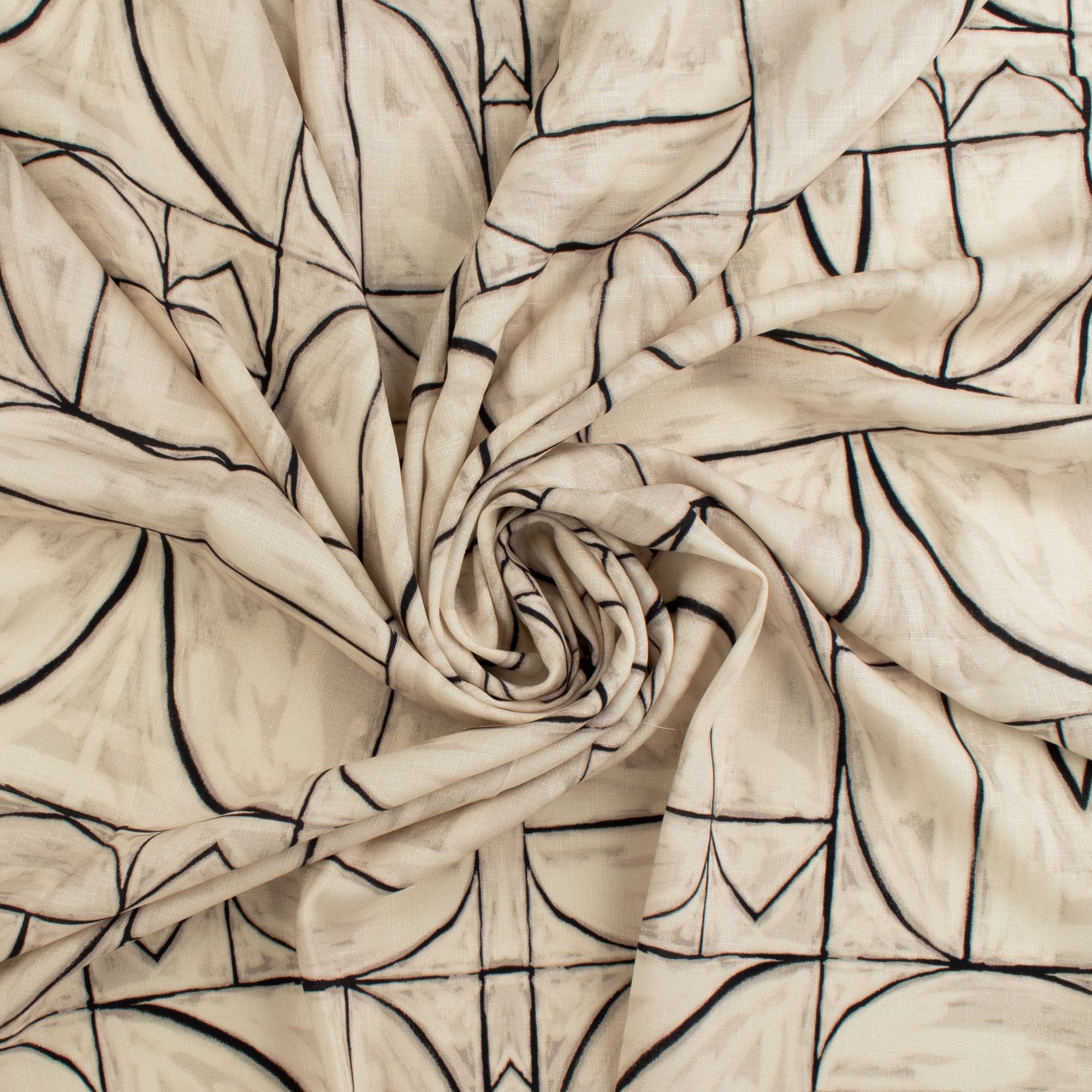 Printed Rayon Slub - LILIANA - 002 - Offwhite - Image 2