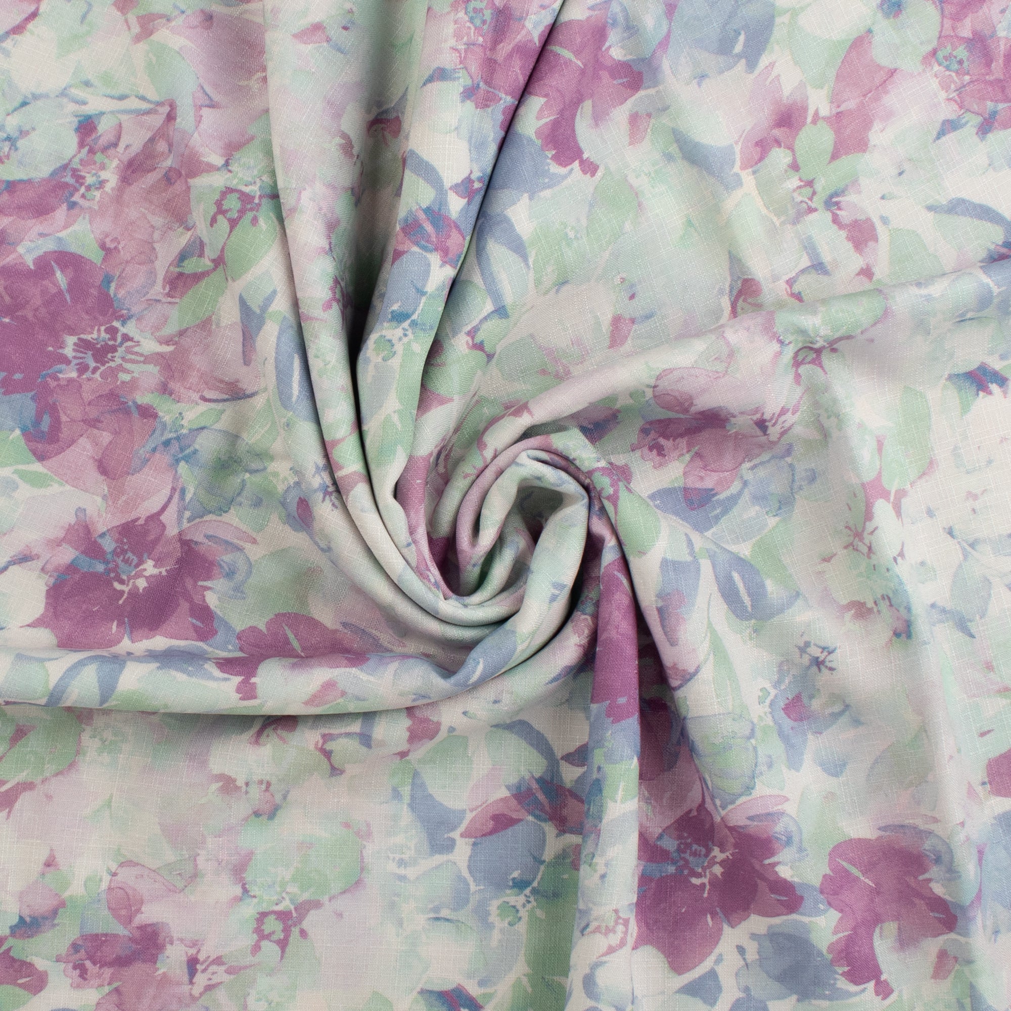 Printed Rayon Slub - LILIANA - 004 - Periwinkle - Image 2