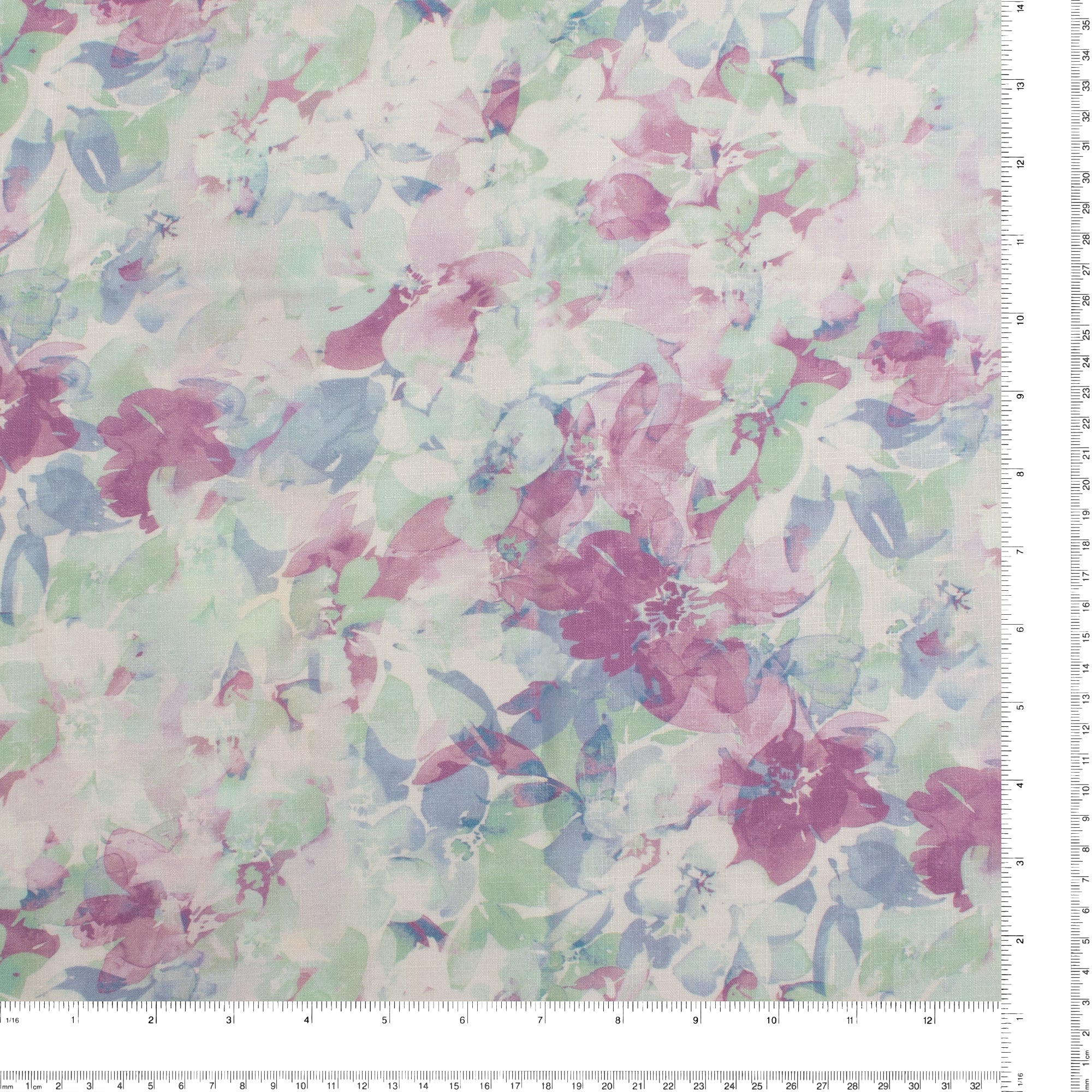Printed Rayon Slub - LILIANA - 004 - Periwinkle - Image 3