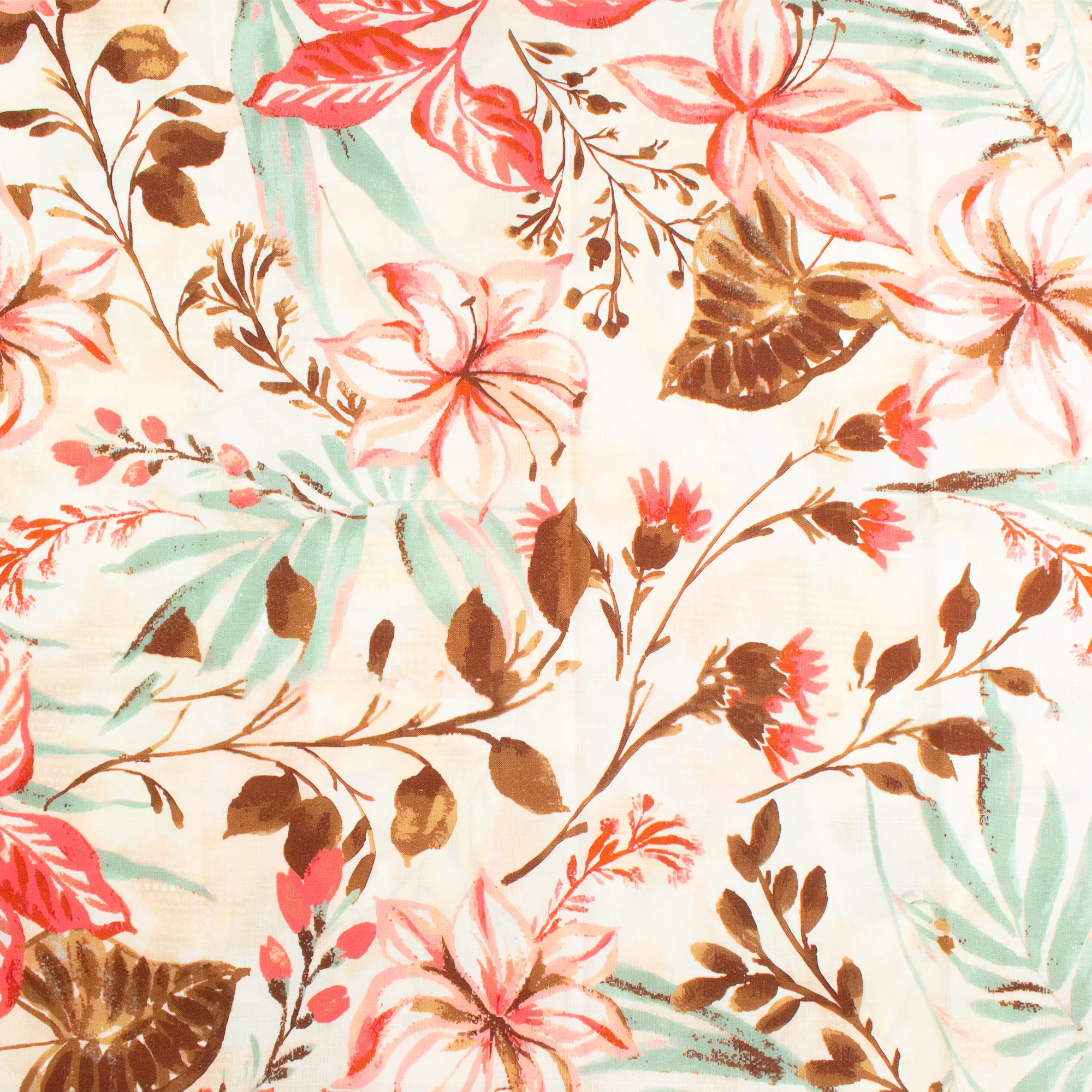 Printed Rayon Slub - LILIANA - 006 - Brown