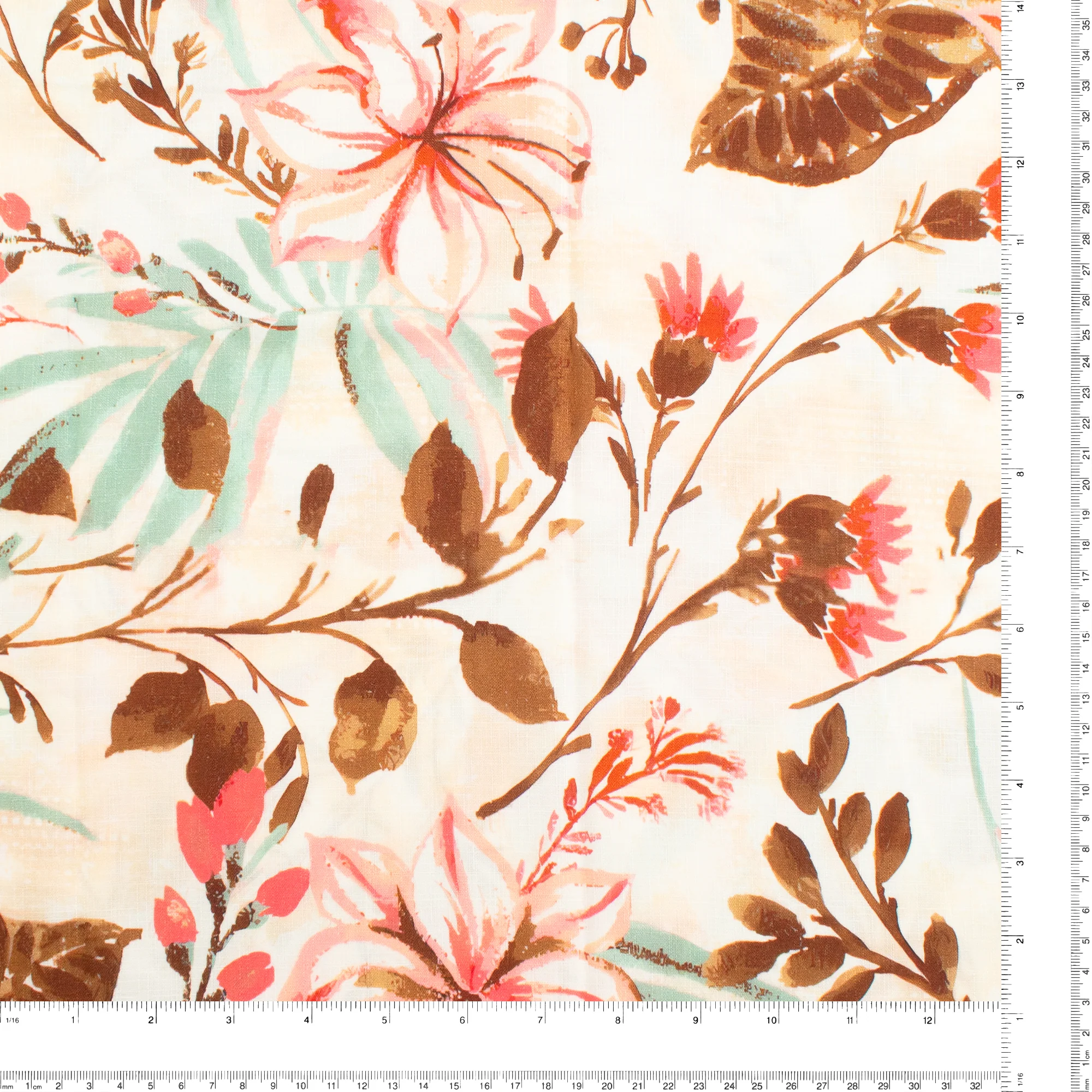 Printed Rayon Slub - LILIANA - 006 - Brown - Image 3
