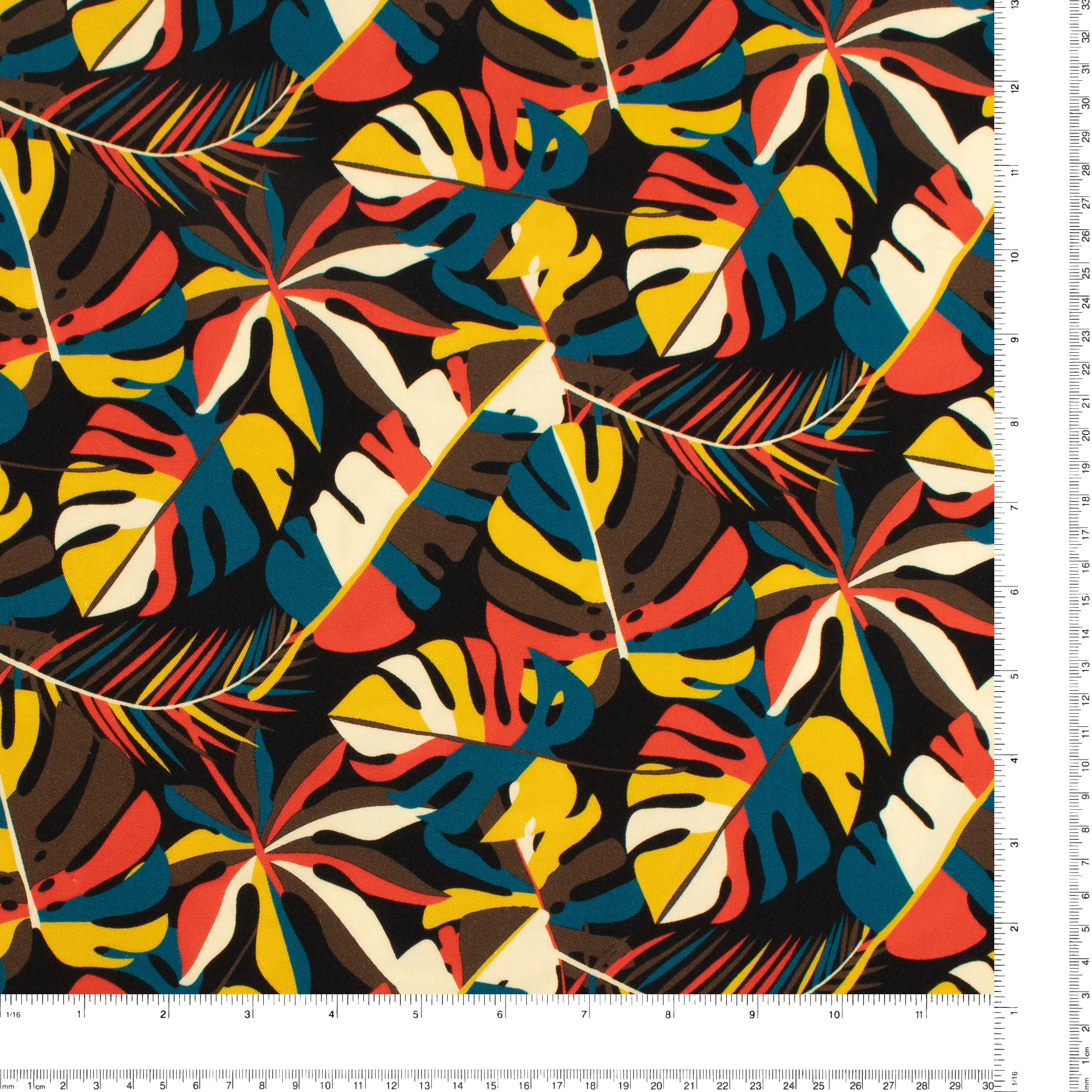 Printed Rayon Twill - SABRINA - 008 - Black - Image 3